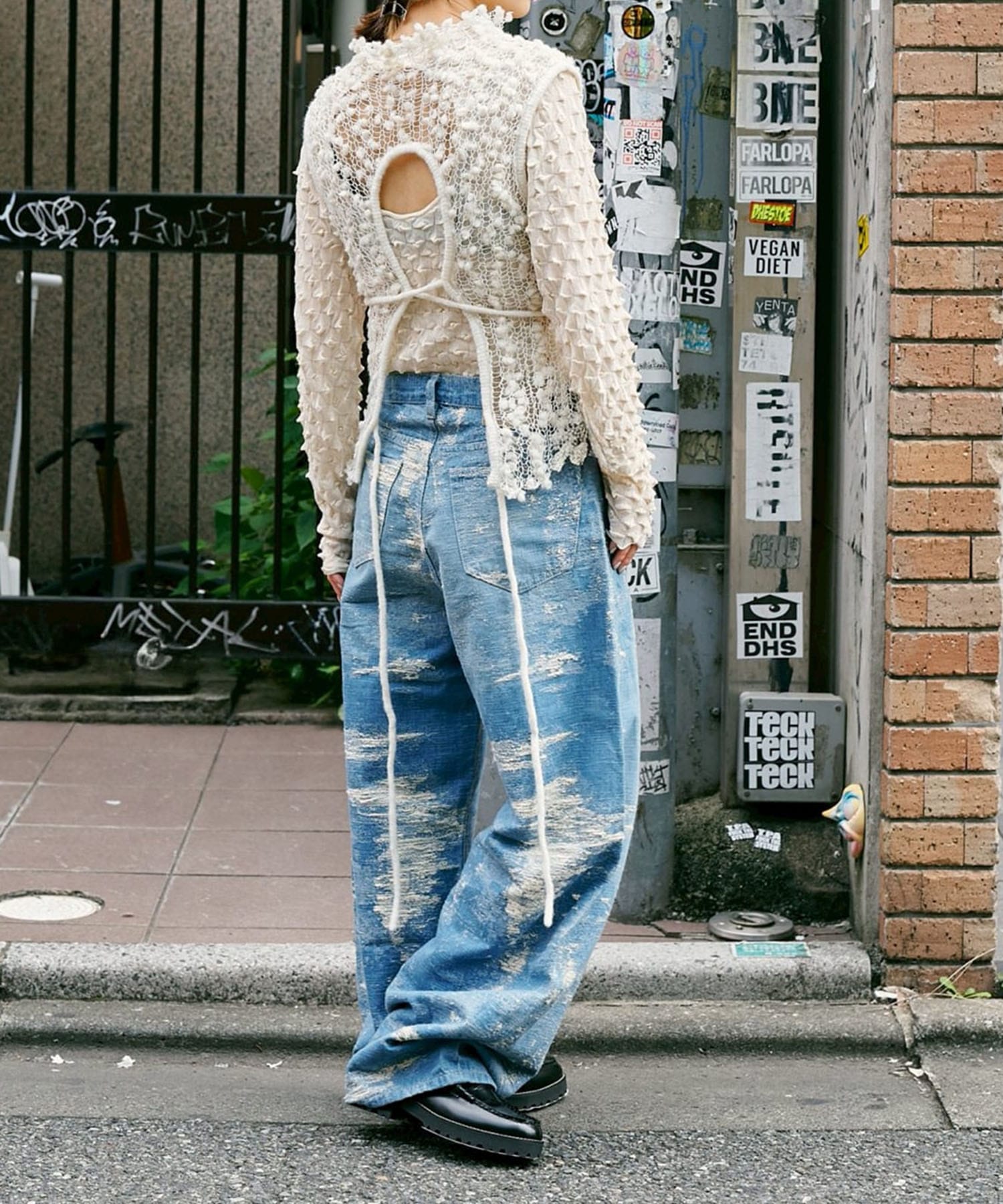 Pom-Pom vest OPEN SESAME CLUB