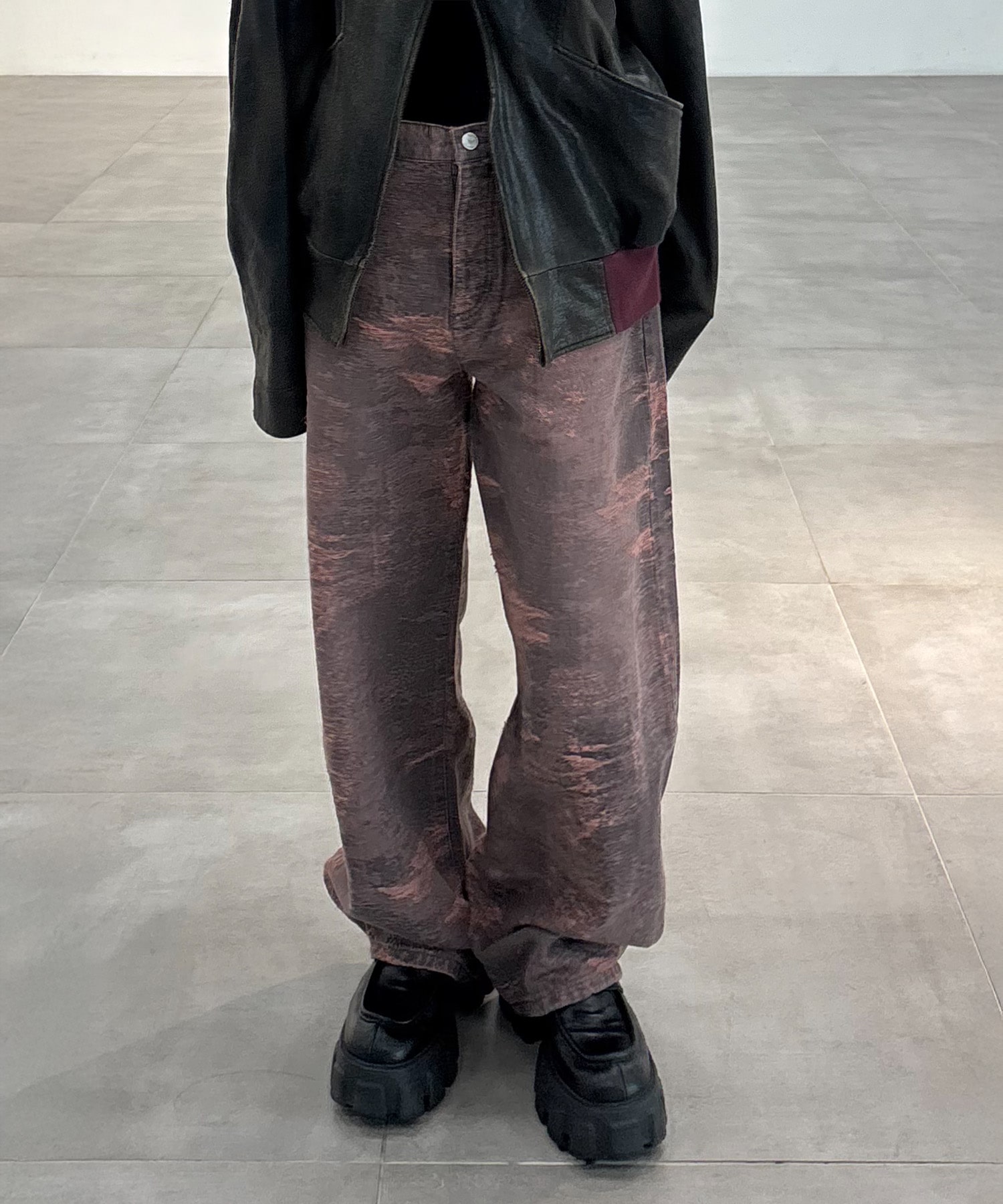 別注TAAKK DENIM CURVELEGPANTS TAAKK