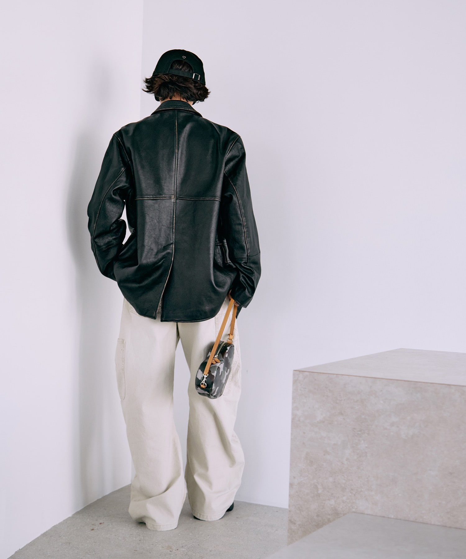 BASICKS×DUCK DOUBLE KNEE CURVED LEG PANTS BASICKS