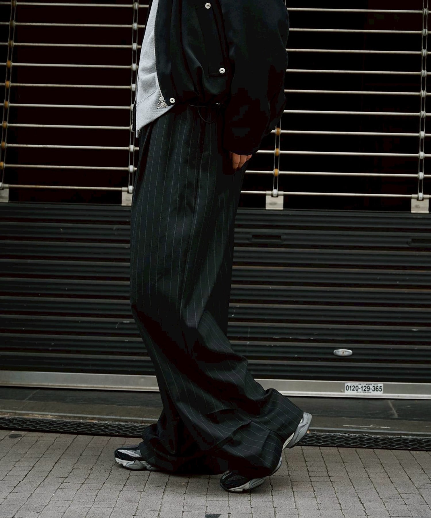 EX.stripe design trousers Knuth Marf