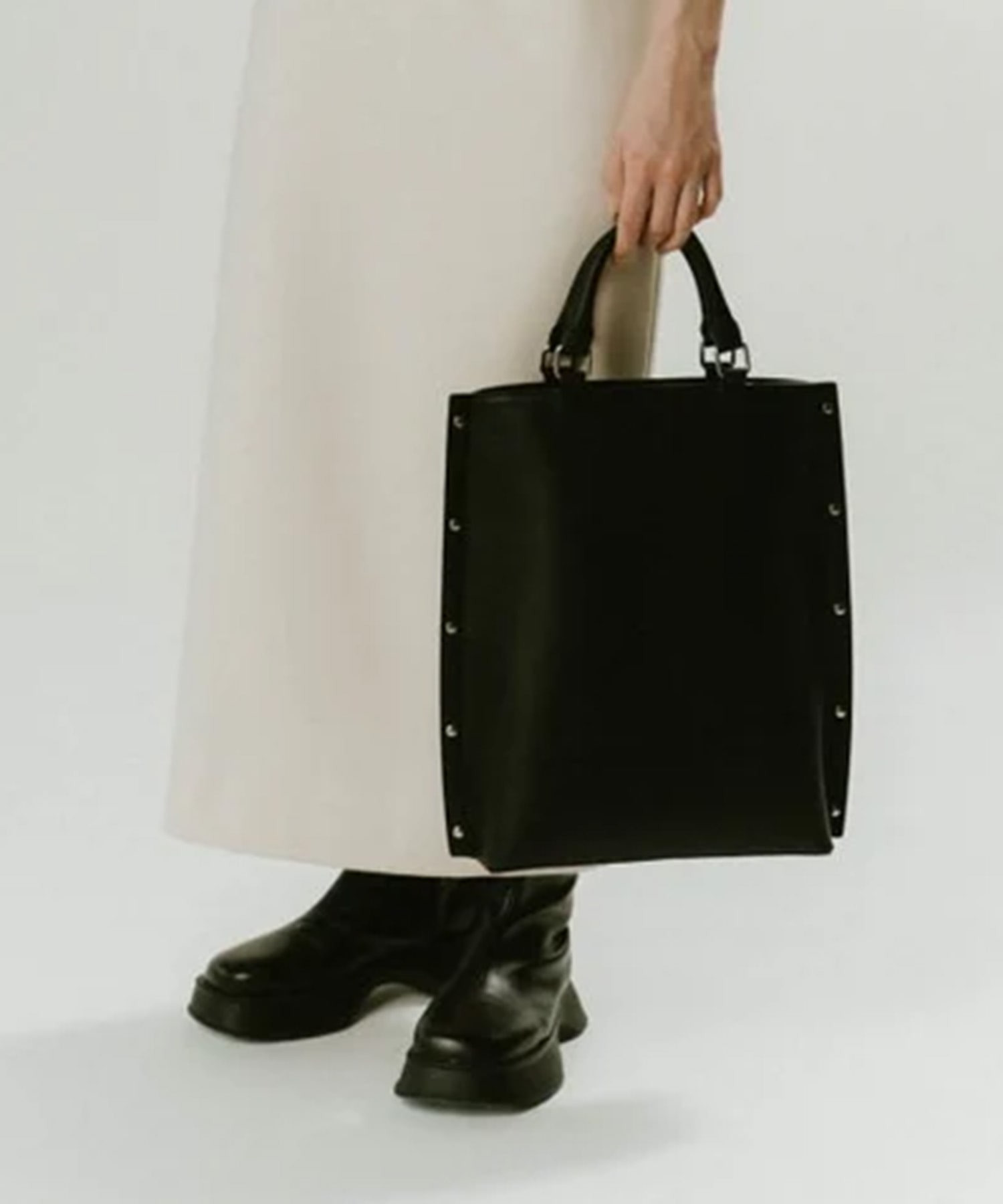 side studs leather bag Knuth Marf