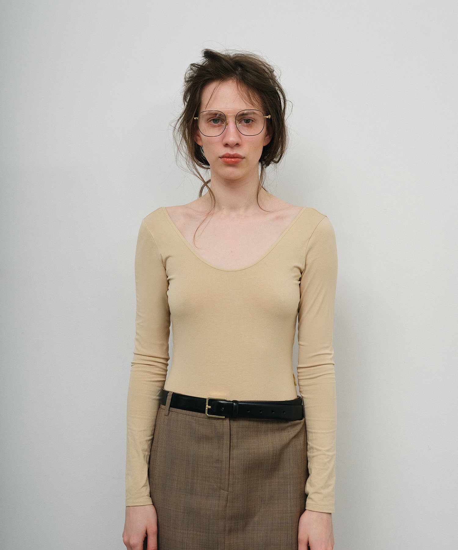 Aviator Glasses with Rhinestones & Logo heyep