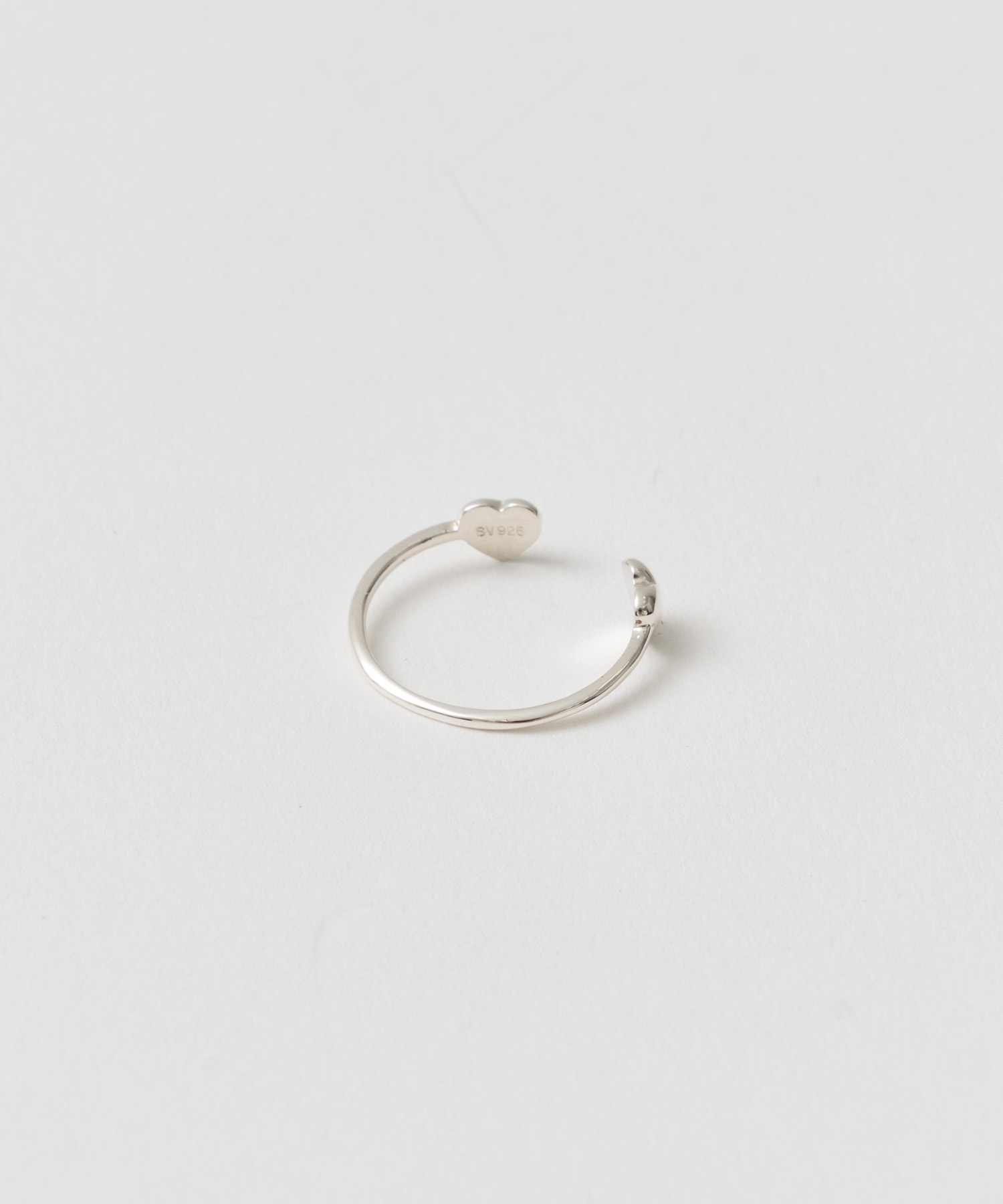 Petit heart pinky ring (silver925) 33club