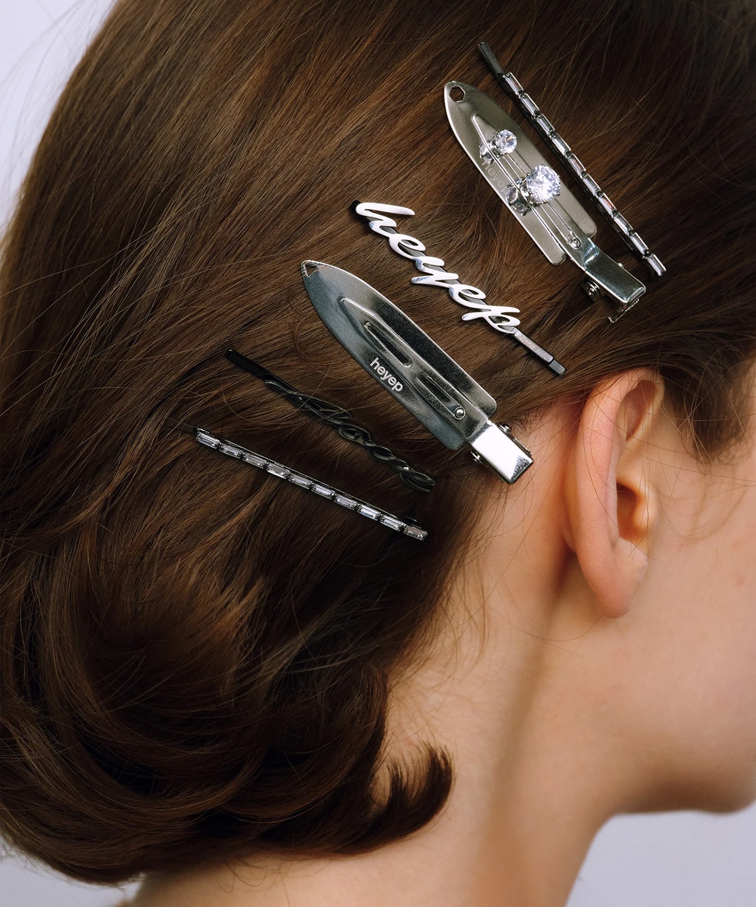 Flat Hair Clips - 2 Piece Se heyep