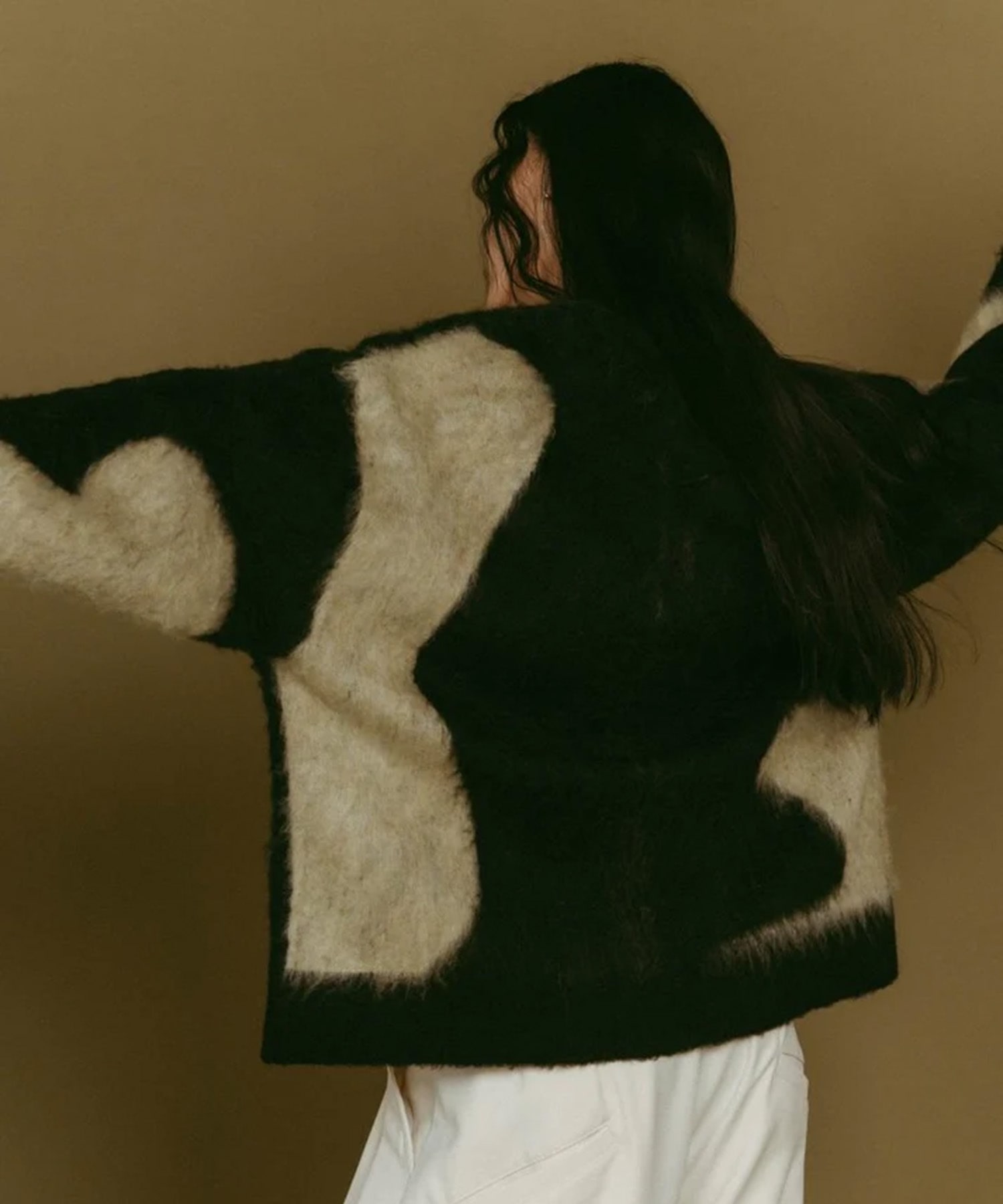 accent mohair cardigan(unisex) Knuth Marf