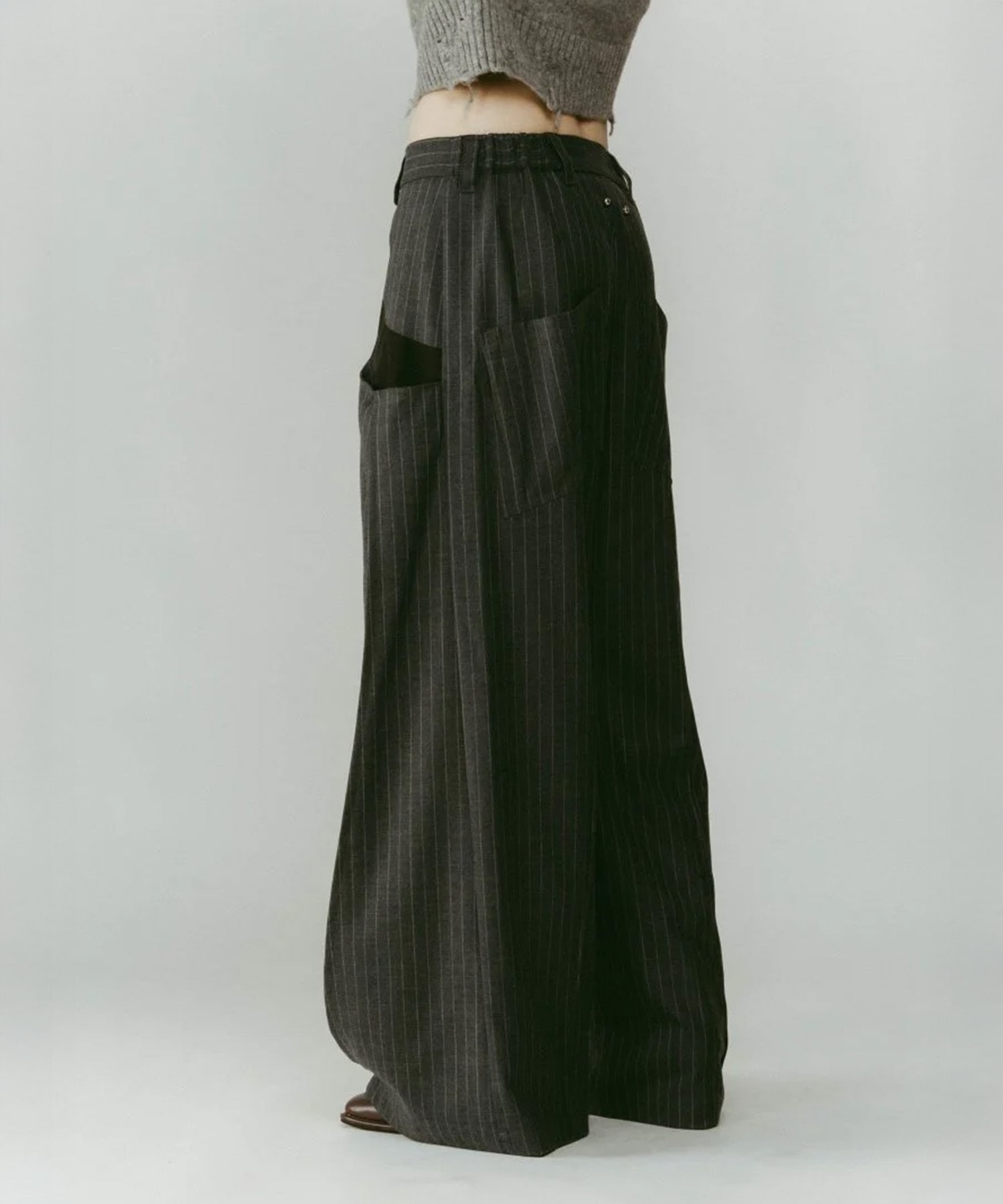 pierced drape pants(unisex) Knuth Marf