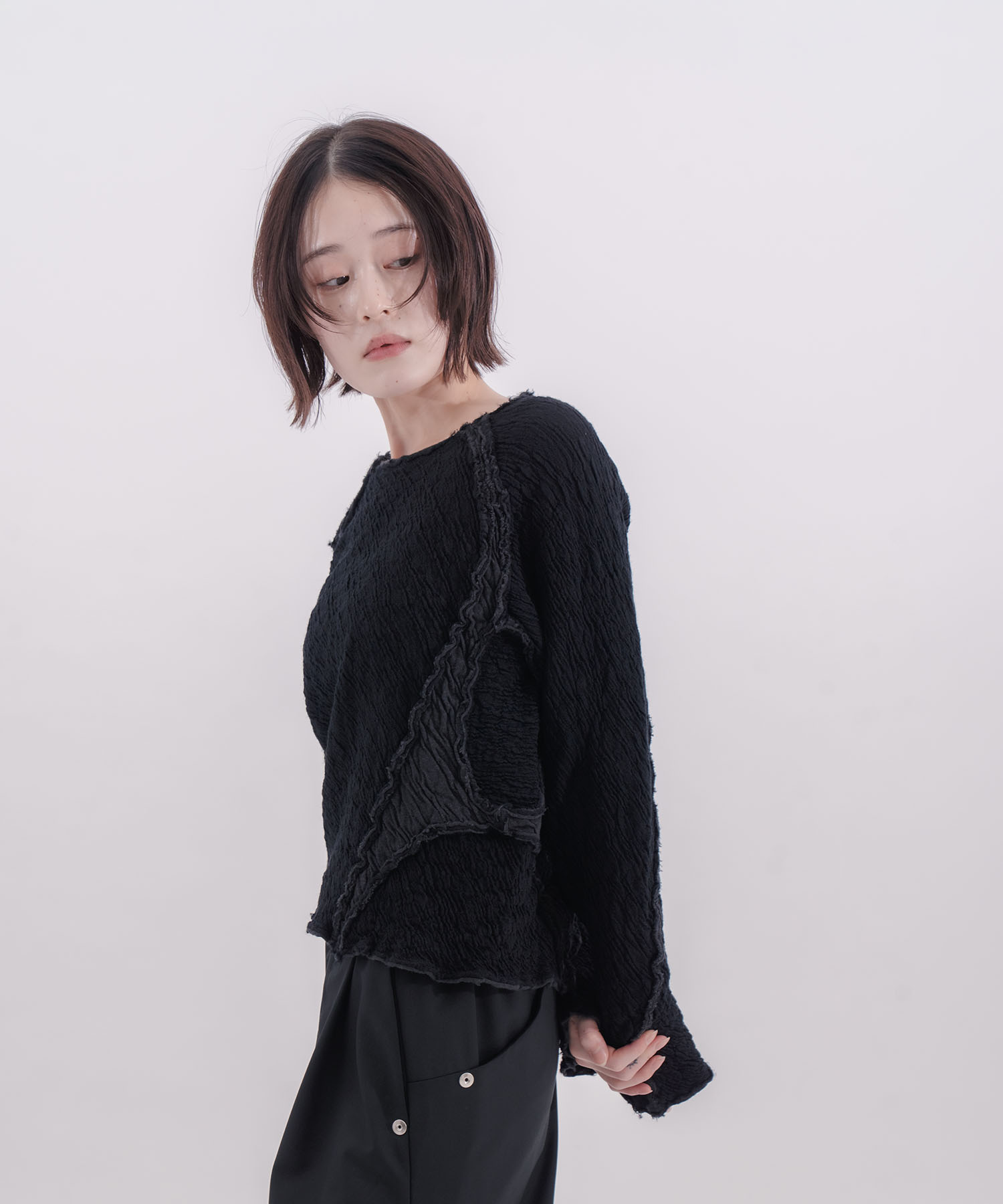 別注PANELED LONG SLEEVE NVRFRGT