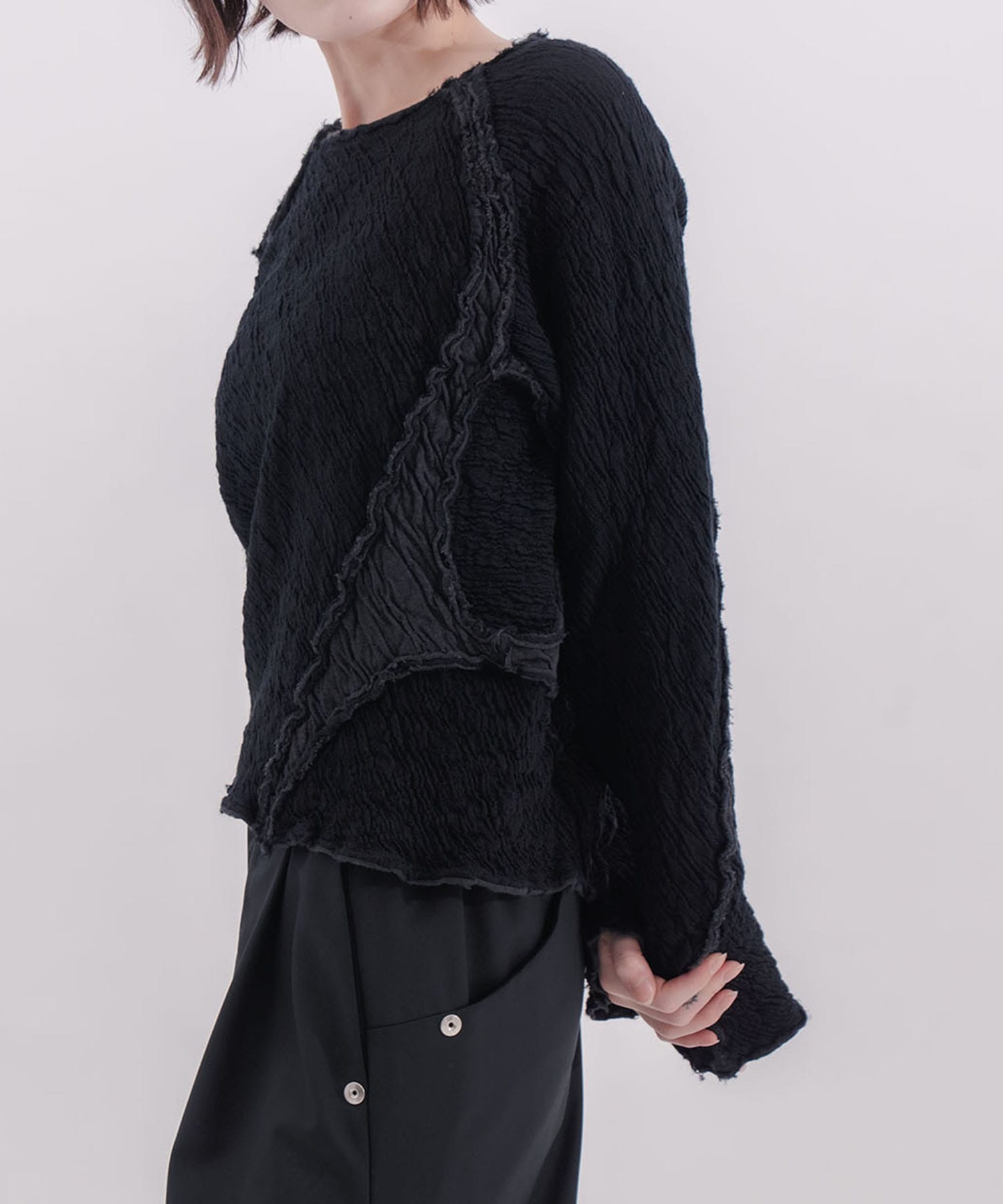 別注PANELED LONG SLEEVE NVRFRGT
