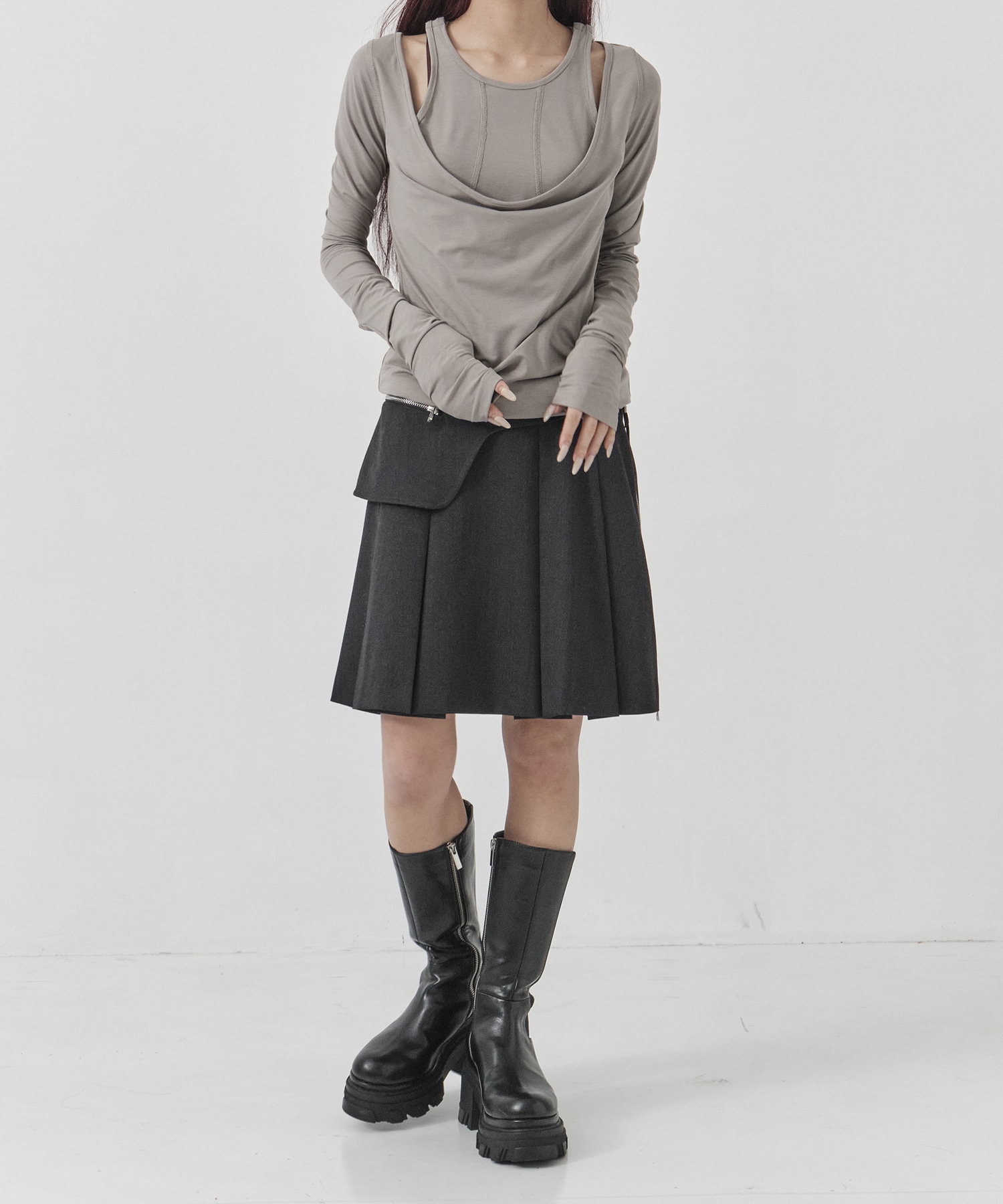 layered long sleeve top CONZ