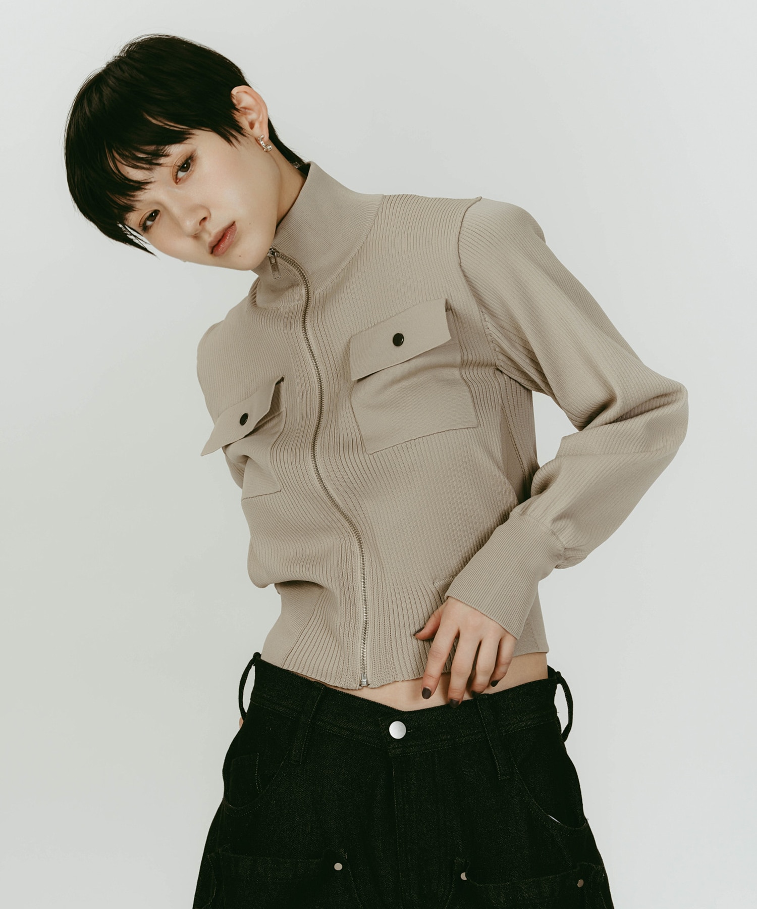 pocket zip up knit Knuth Marf
