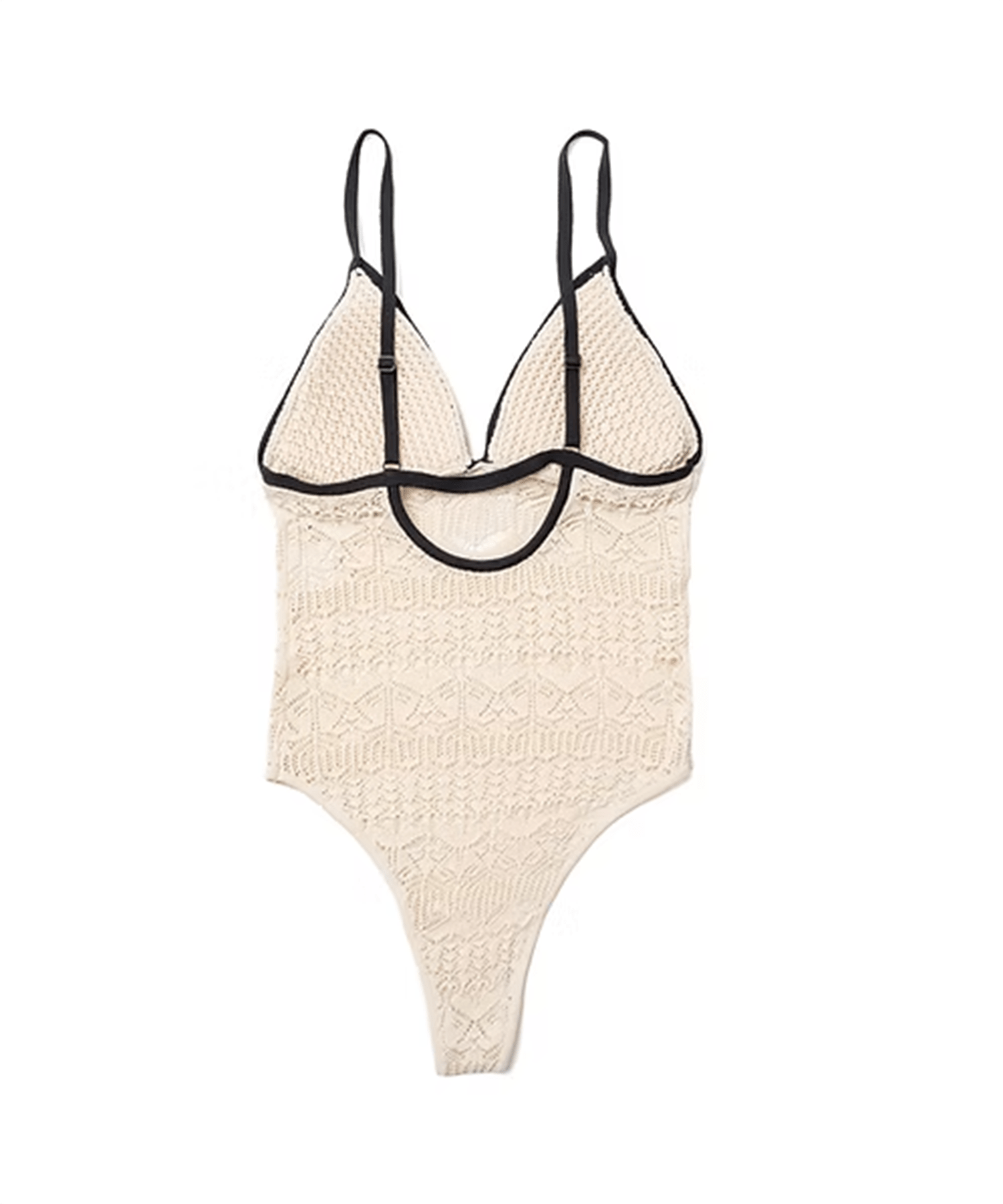 openwork bodysuit OPEN SESAME CLUB