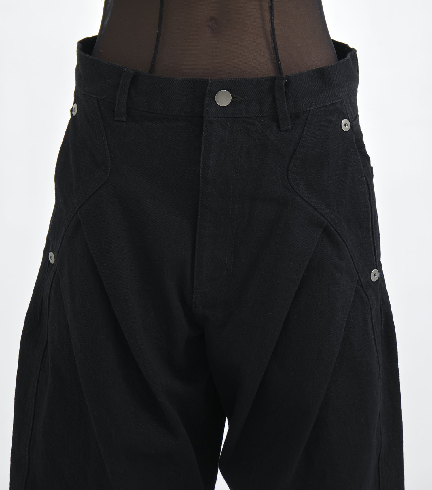 all black curve denim CONZ