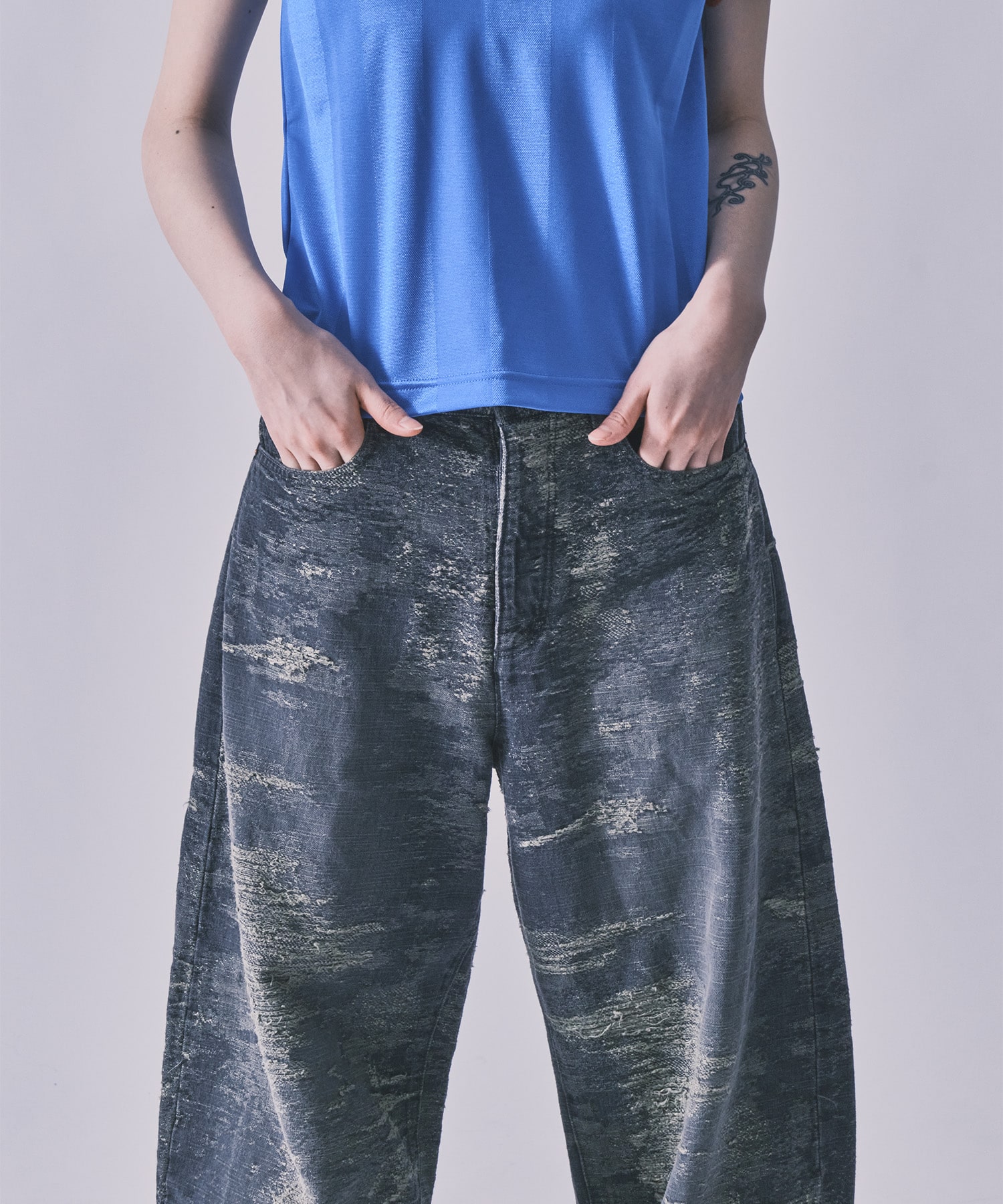 別注 DENIM CURVELEGPANTS TAAKK