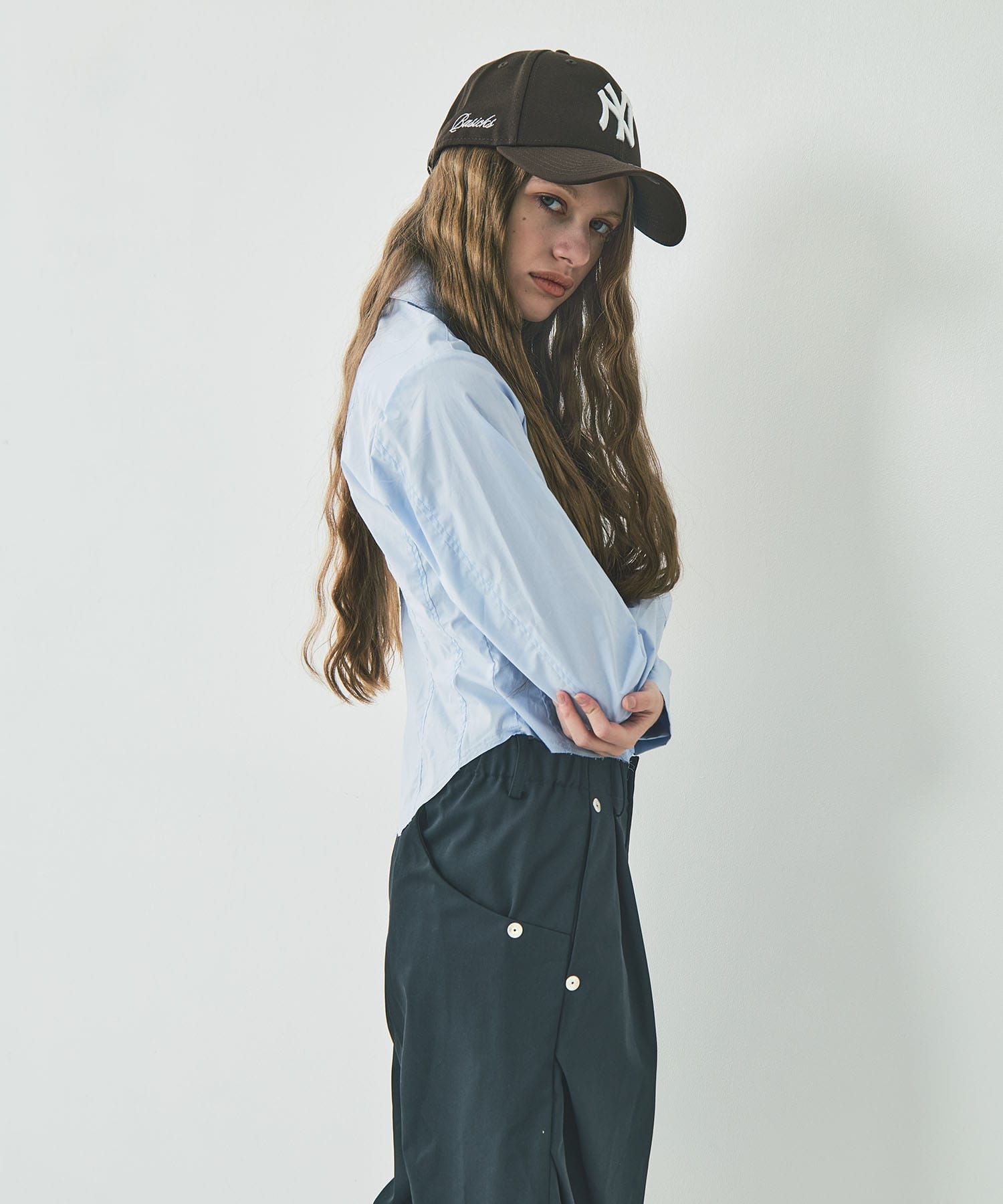 fitted zip up shirt CONZ
