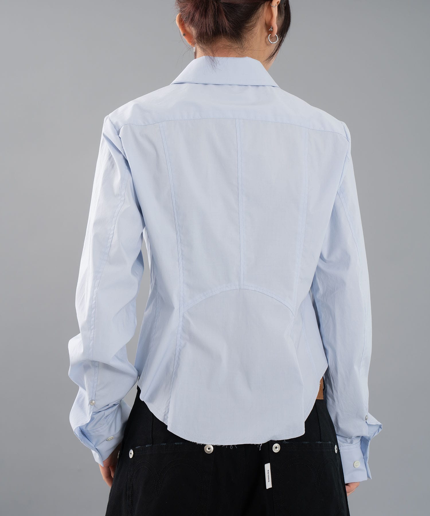 fitted zip up shirt CONZ