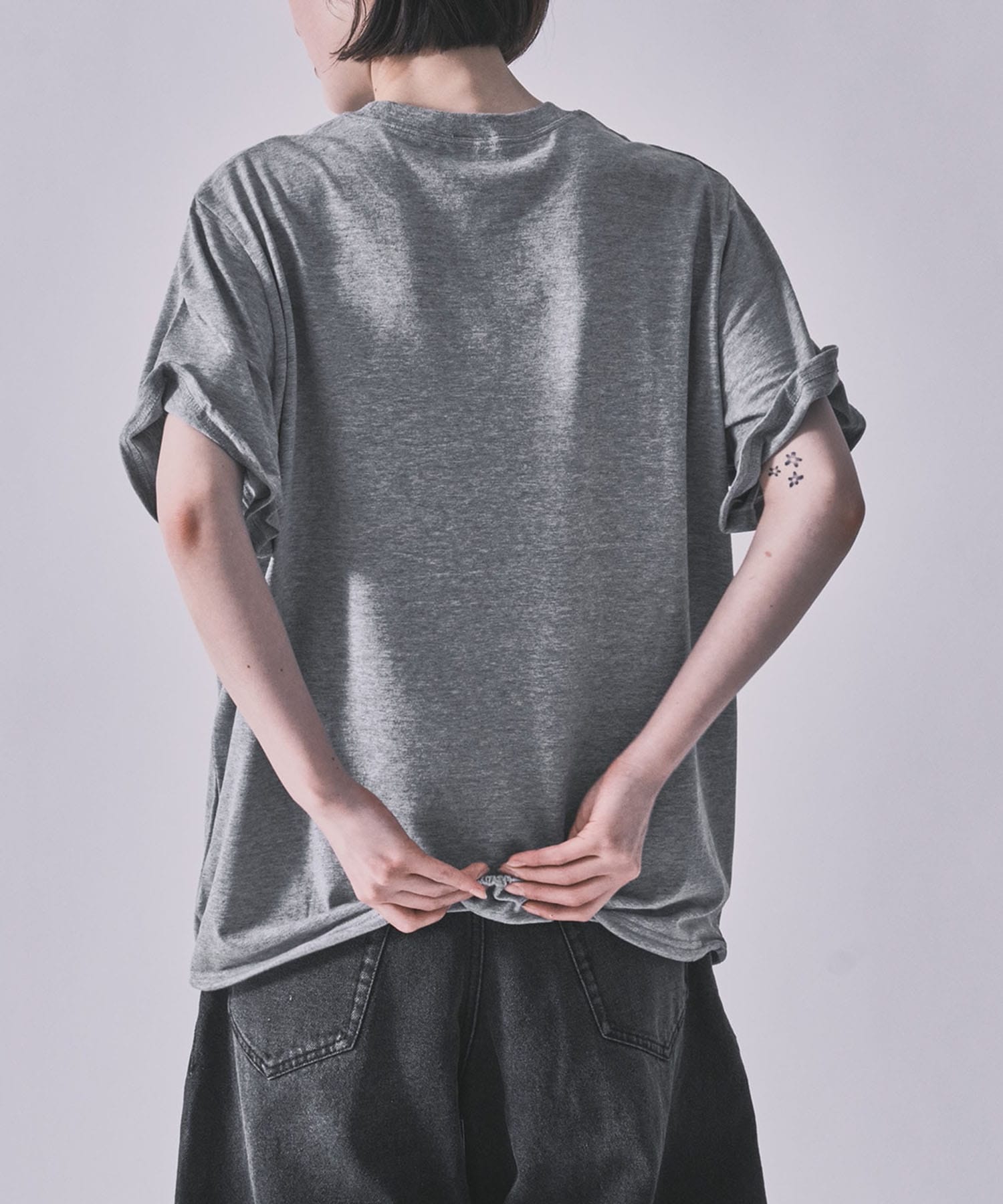 Raffy Gauze Wire Tee INSCRIRE