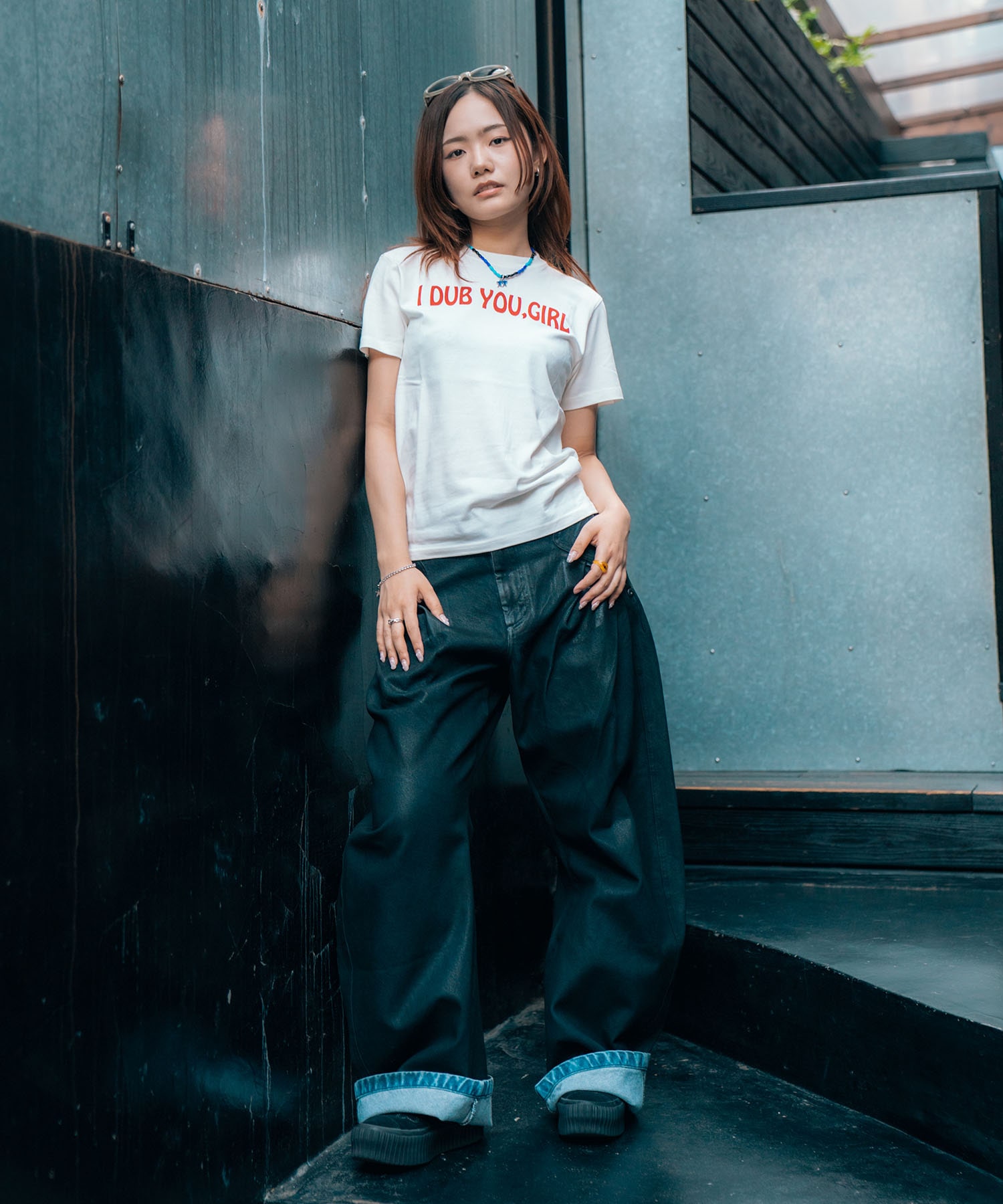 KOWGA I DUB YOU GIRL TEE｜コウガ アイ ダブ ユー ガール Tシャツ｜WHITE