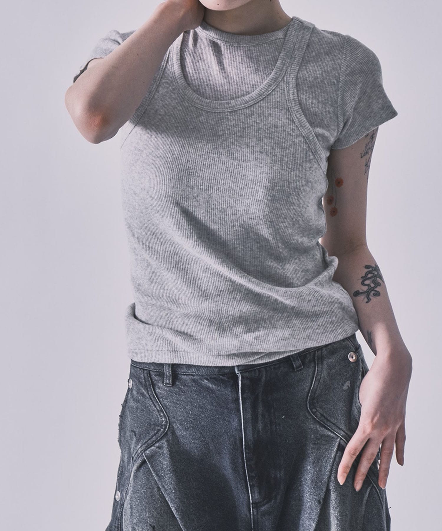 Gauze Teleco Tank Top INSCRIRE