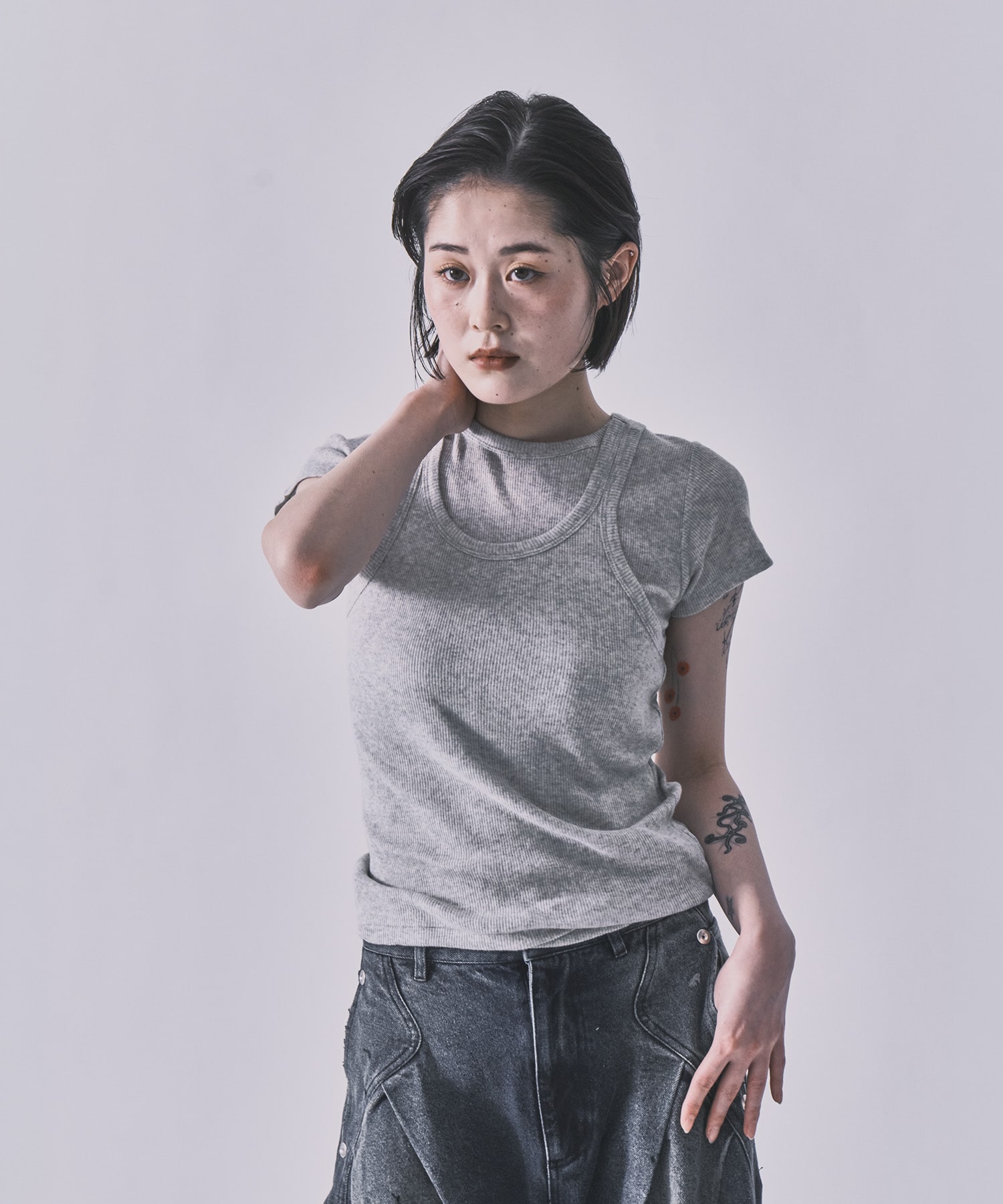 Gauze Teleco Tank Top INSCRIRE