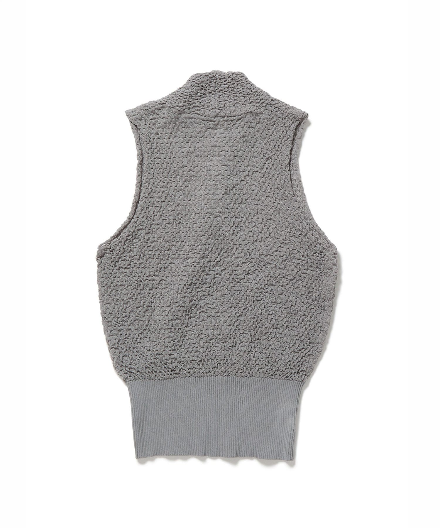 Shirring Sheer Knit Top PERVERZE