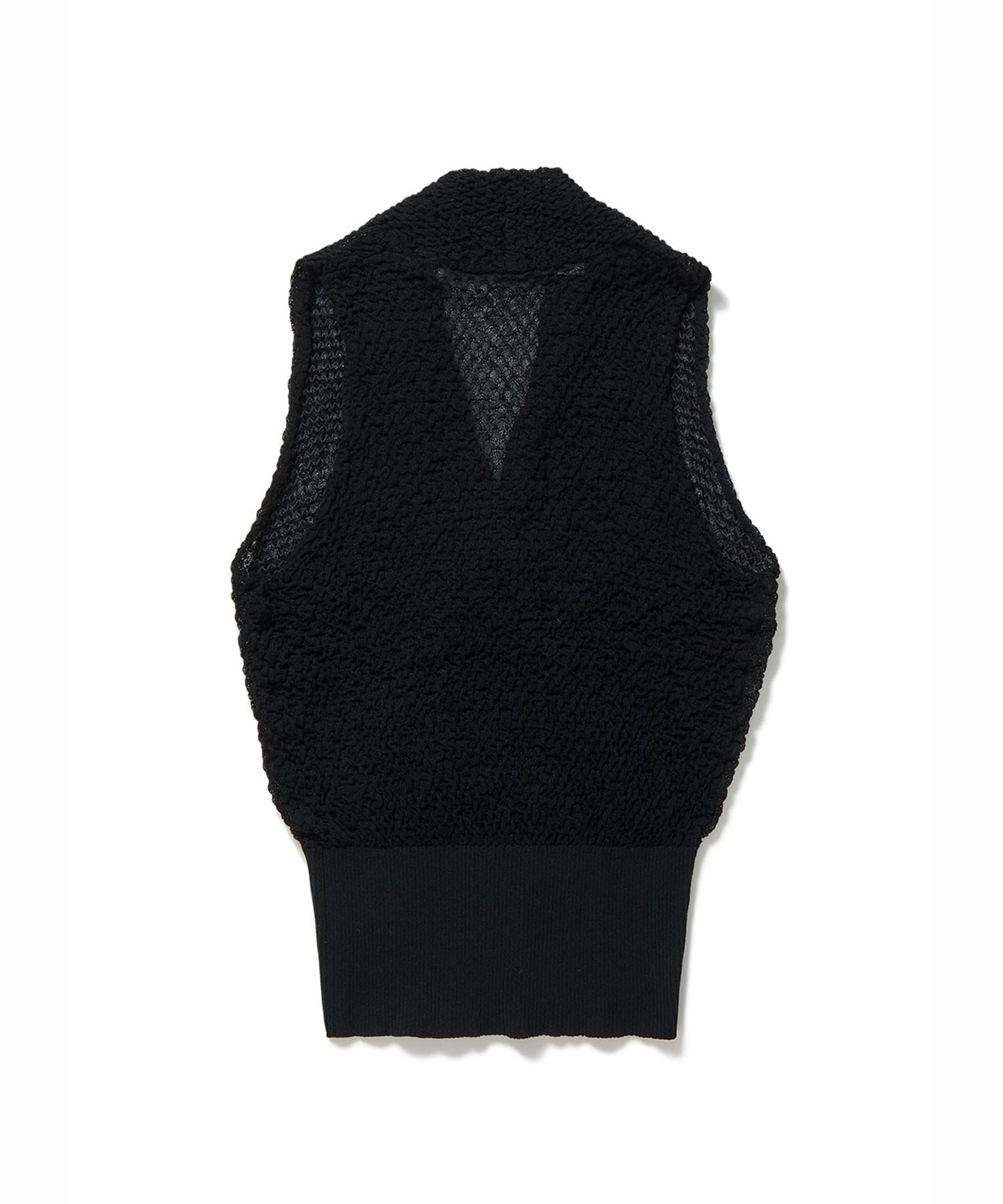 Shirring Sheer Knit Top PERVERZE