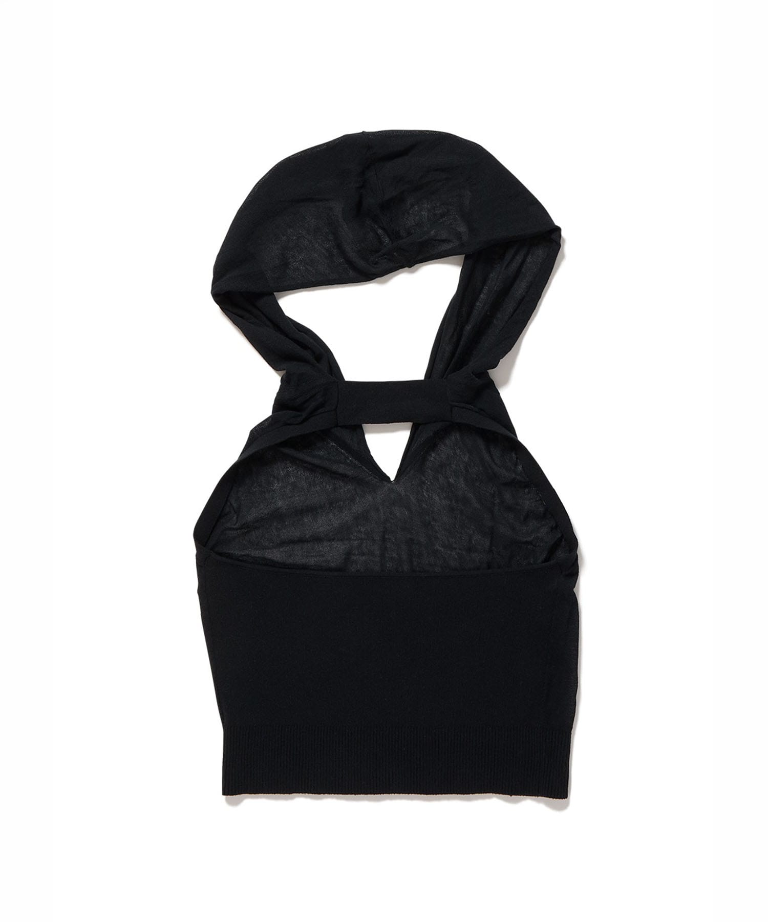 Cropped Hoodie Knit Top PERVERZE