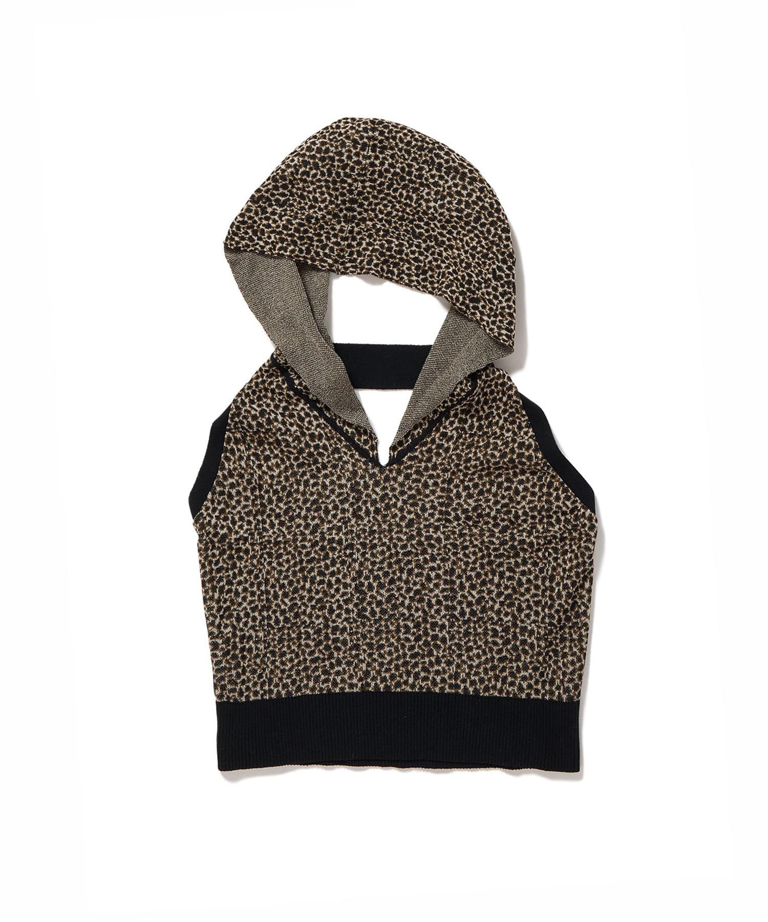 Cropped Hoodie Knit Top PERVERZE