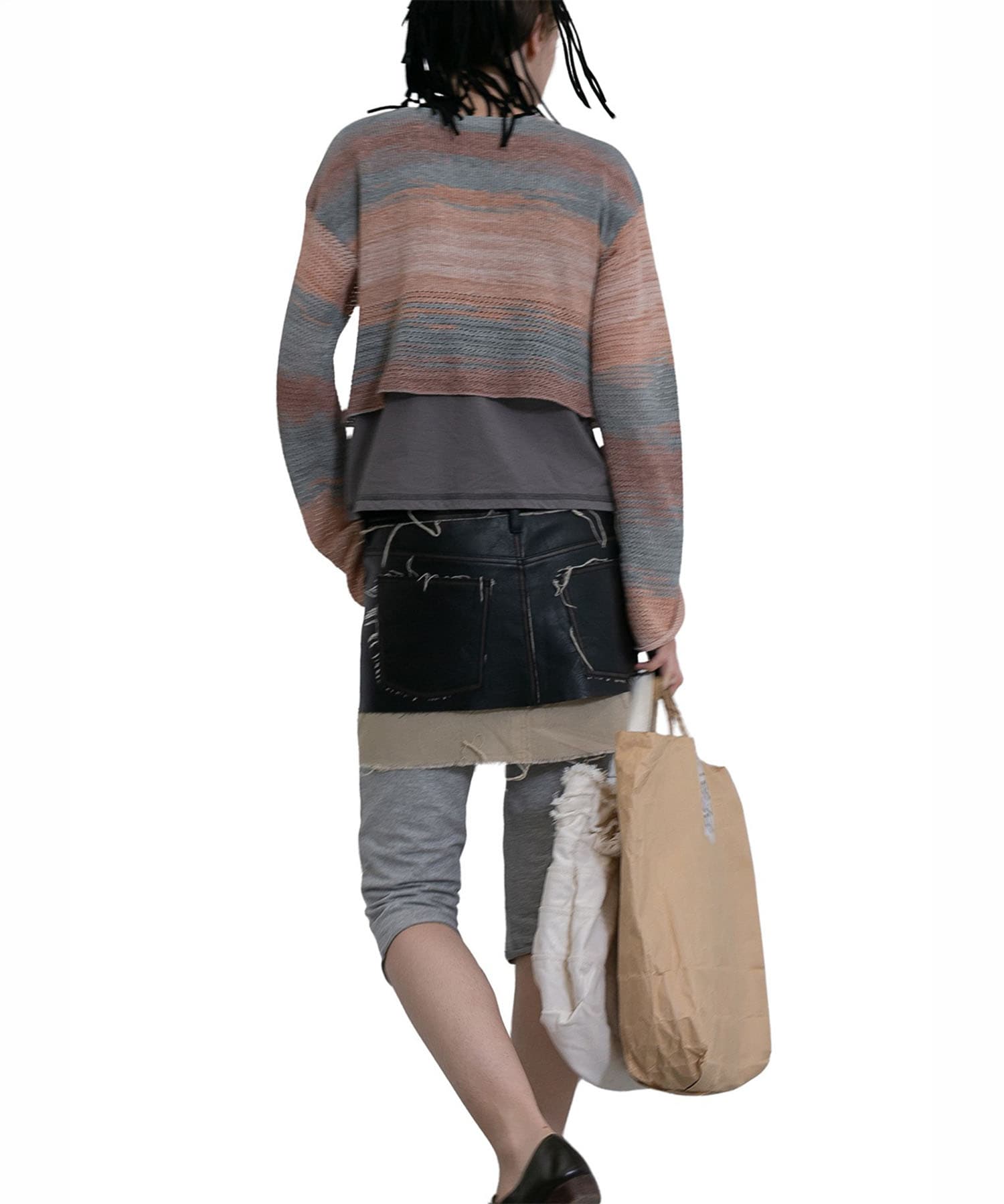 Washed Leather Mini Skirt PERVERZE