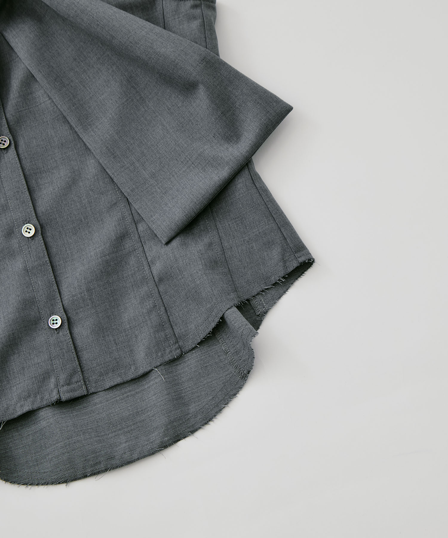 tied sleeve-less shirt CONZ
