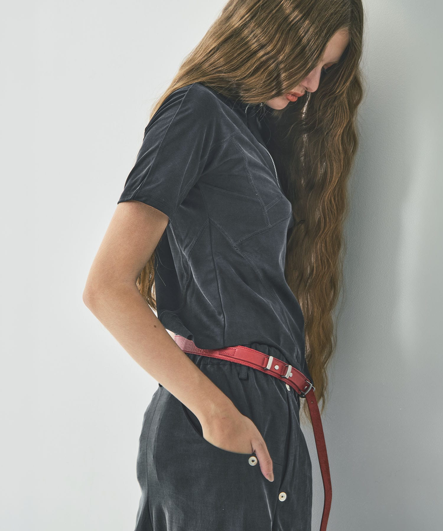 half zip fitted top CONZ