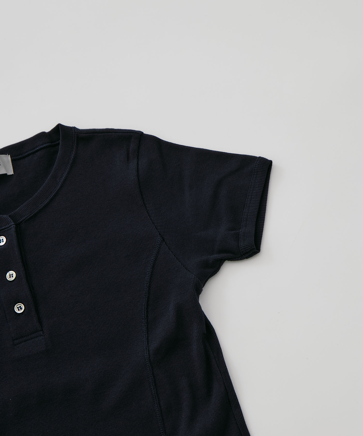 fitted rib henry short sleeve CONZ