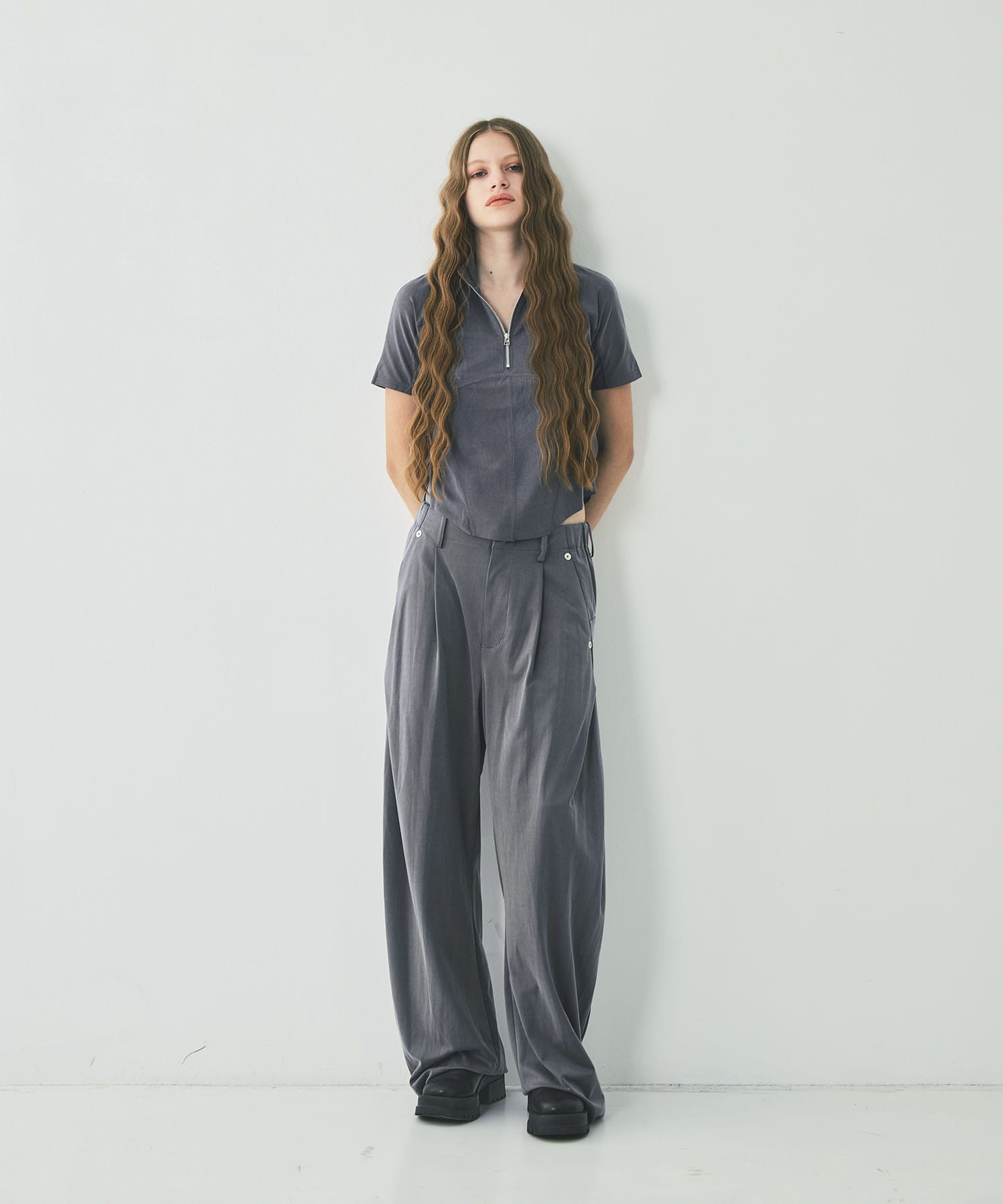curve leg trousers cupra jersey CONZ