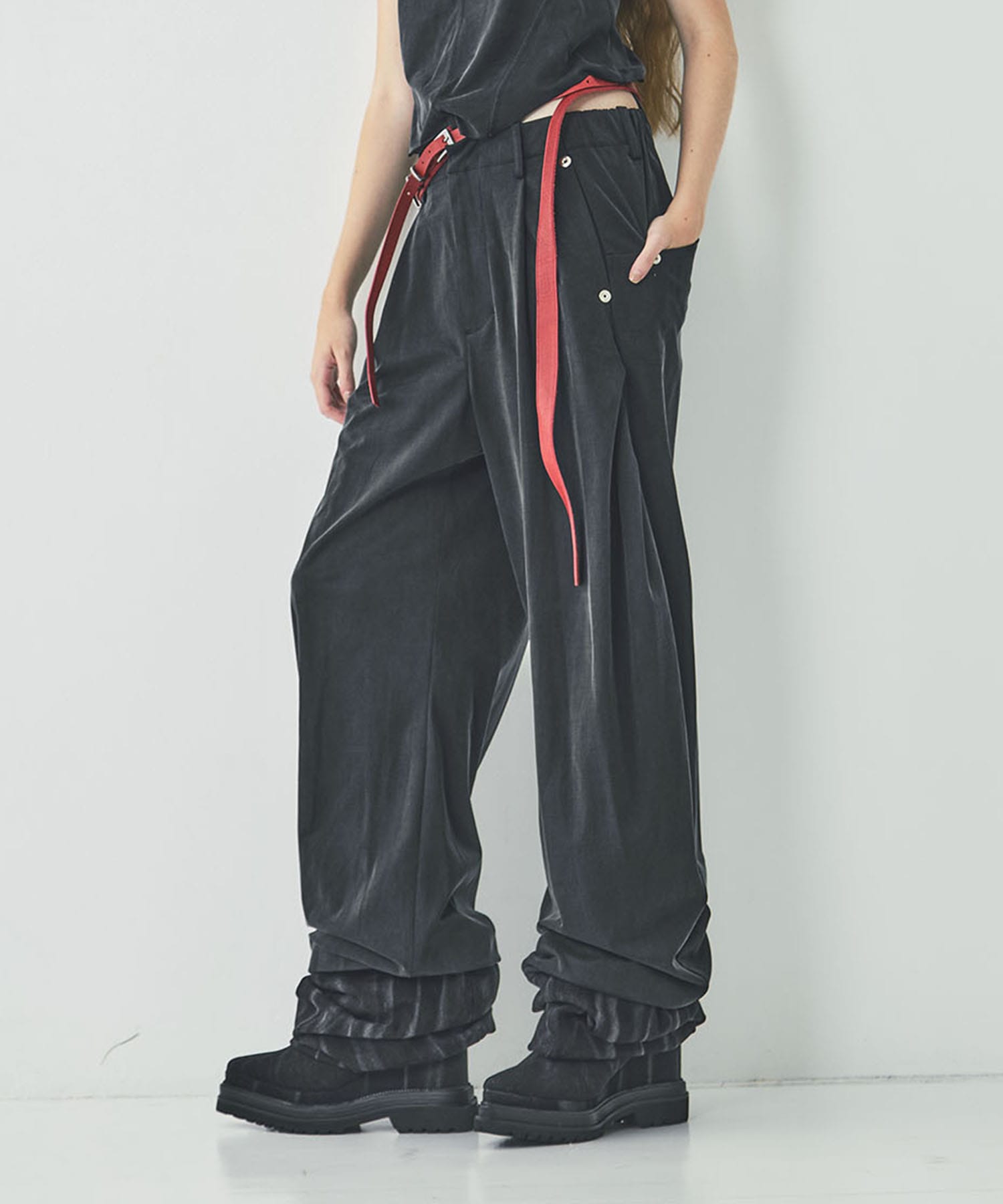 curve leg trousers cupra jersey CONZ