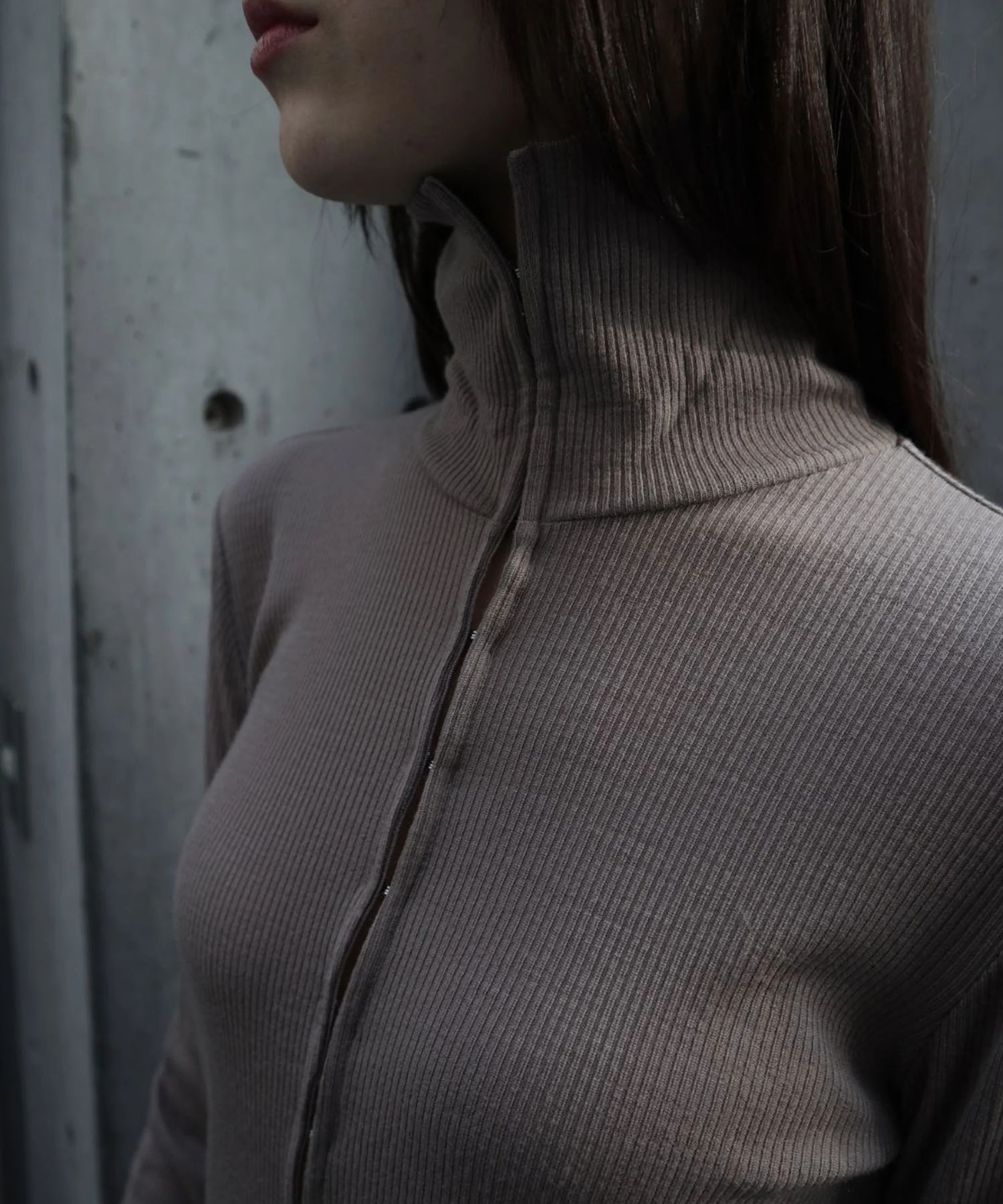 WOOL JERSEY HI NECK TOP JOHN LAWRENCE SULLIVANW