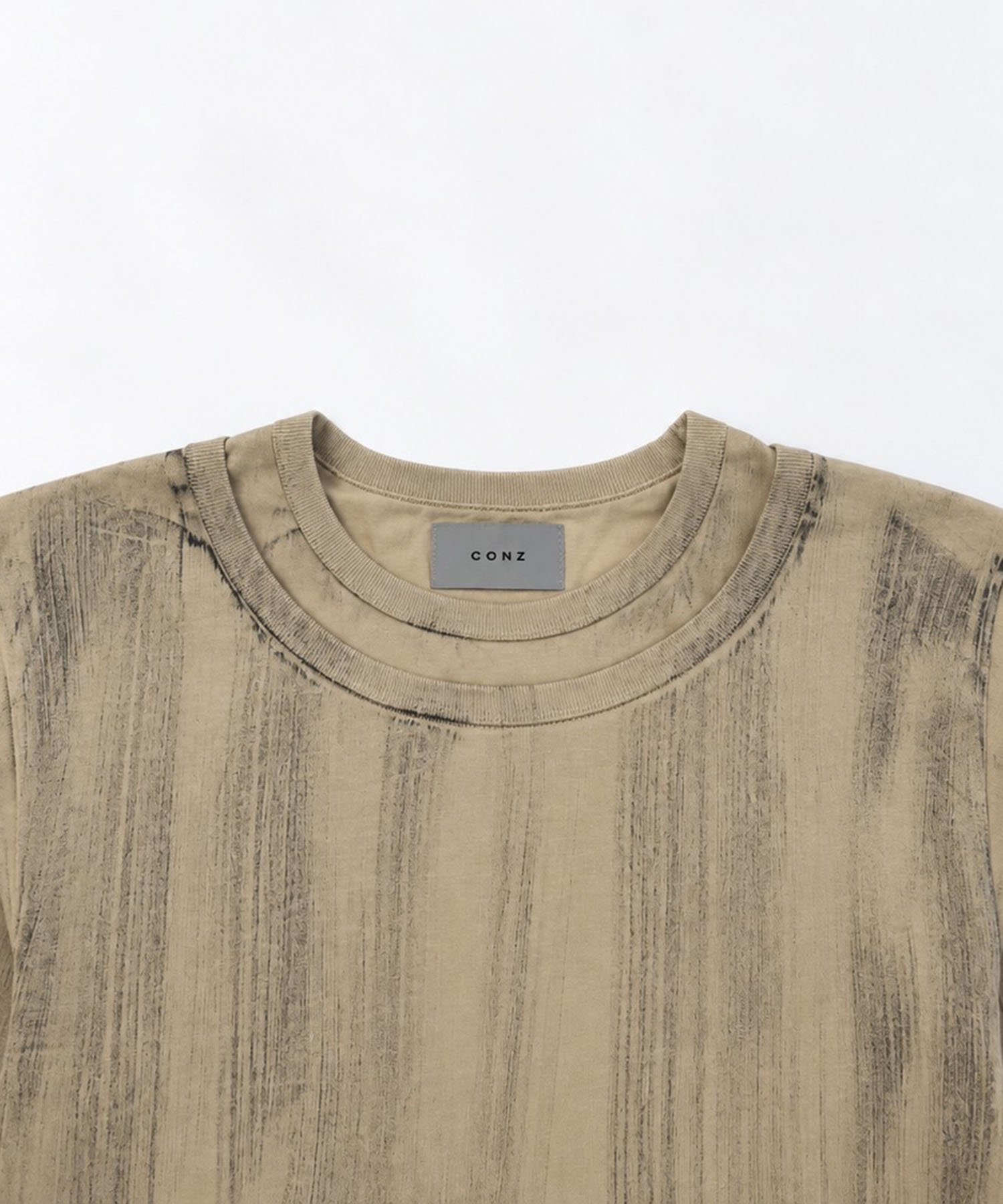 hand paint layered long sleeve tee CONZ