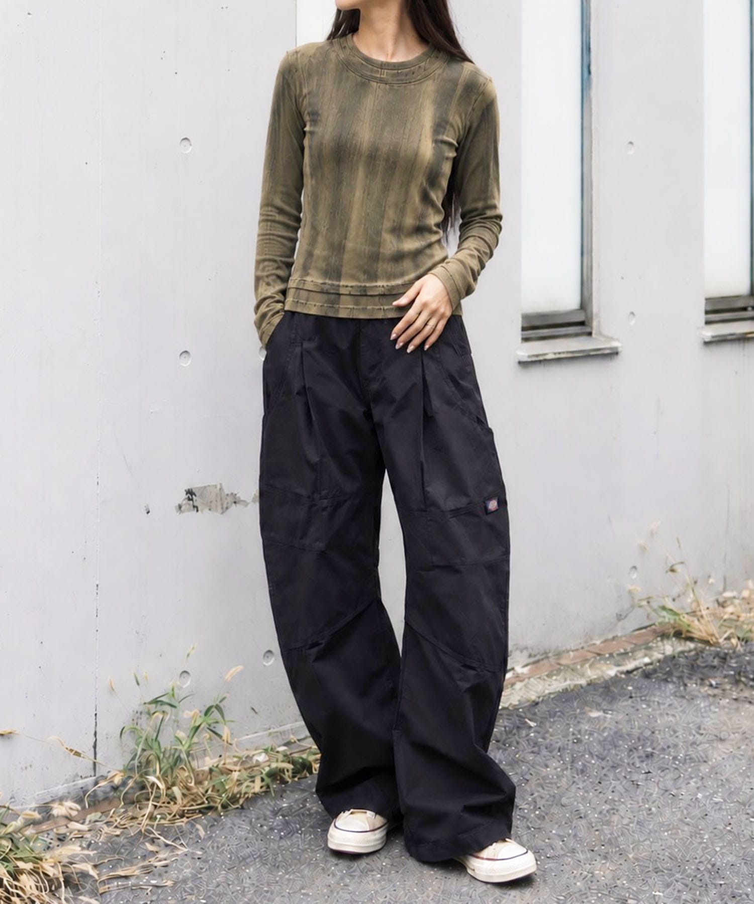 hand paint layered long sleeve tee CONZ