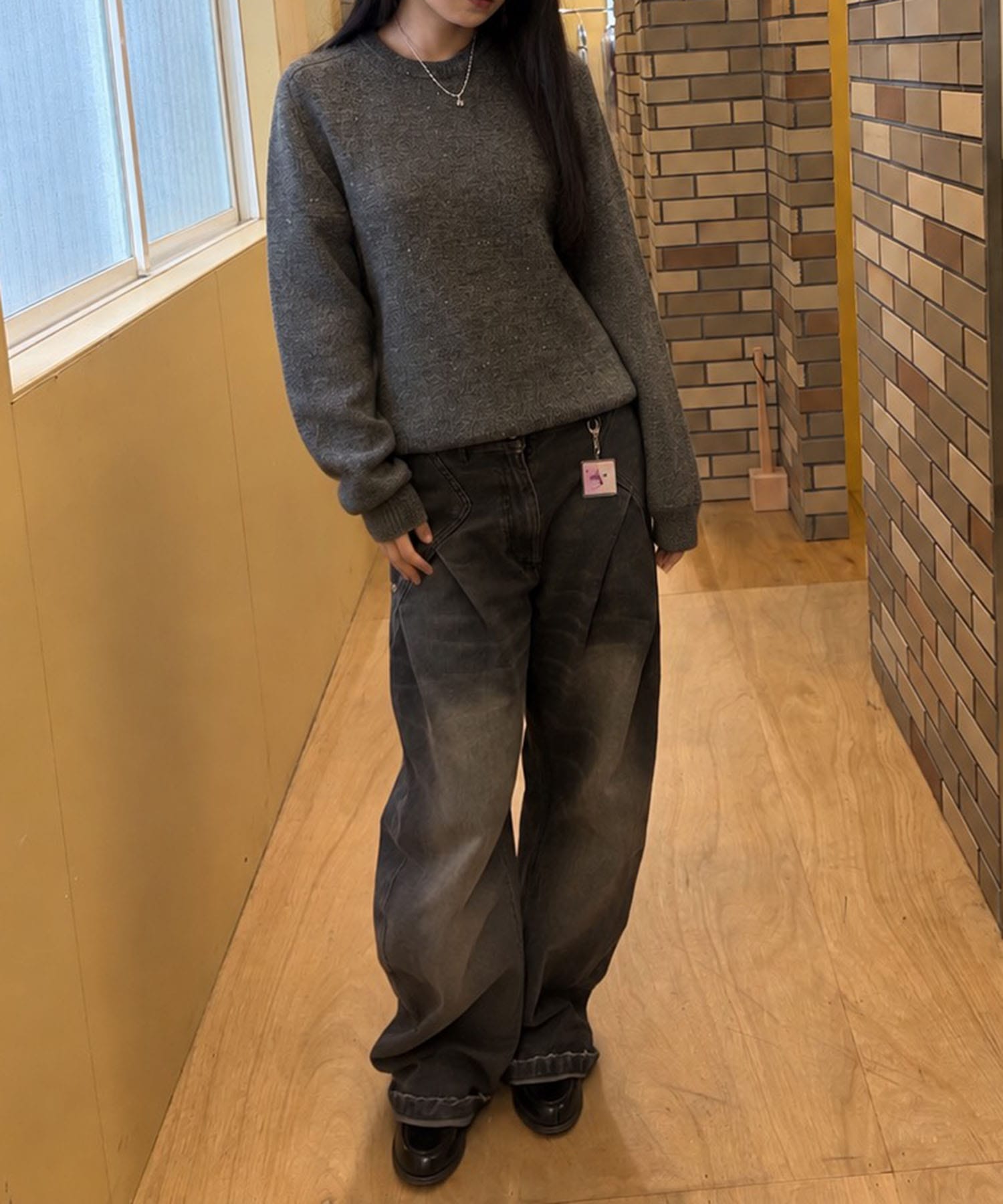 プレーティングウールプルオーバー JUN MIKAMI