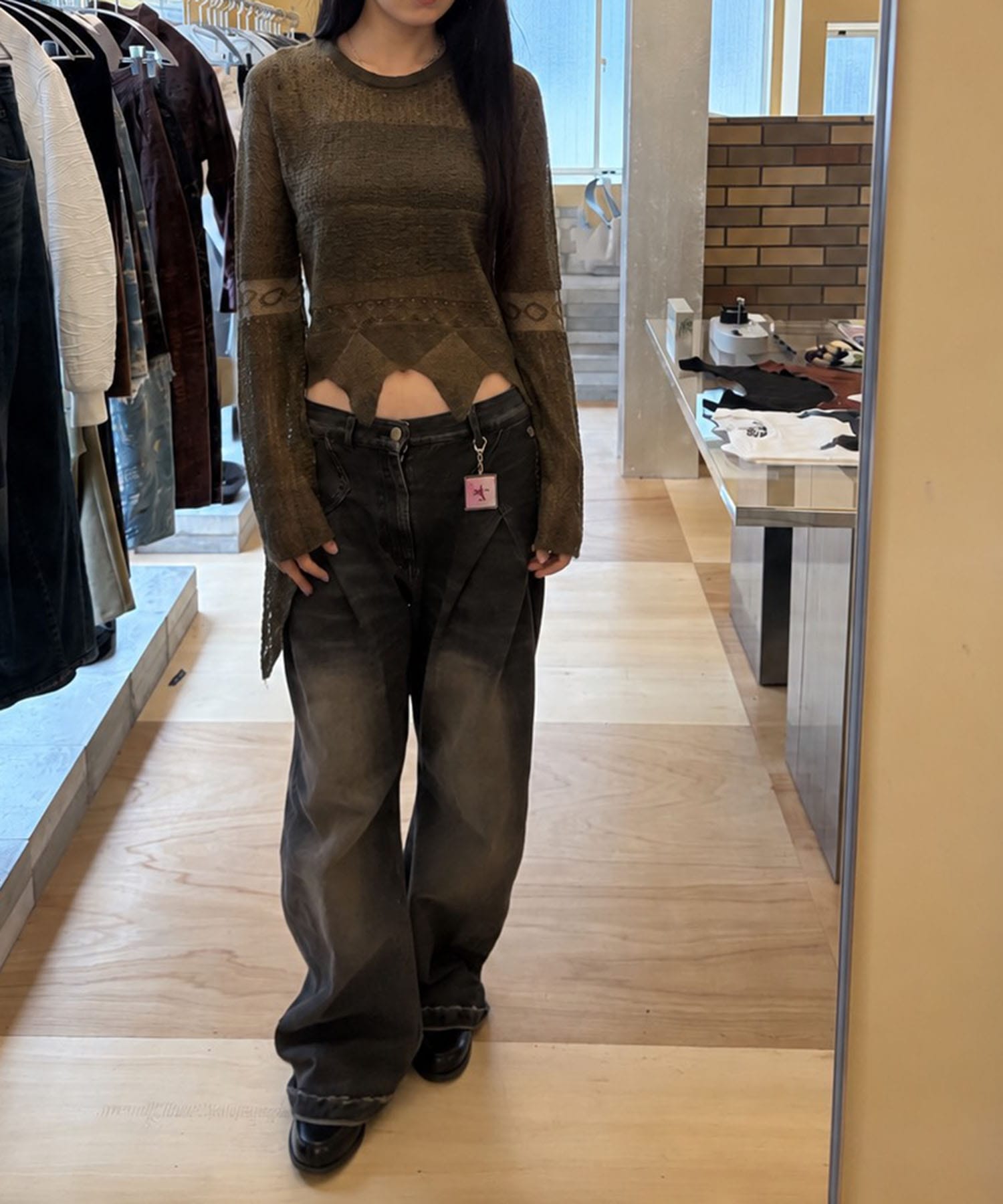 モヘヤ レースプルオーバー JUN MIKAMI