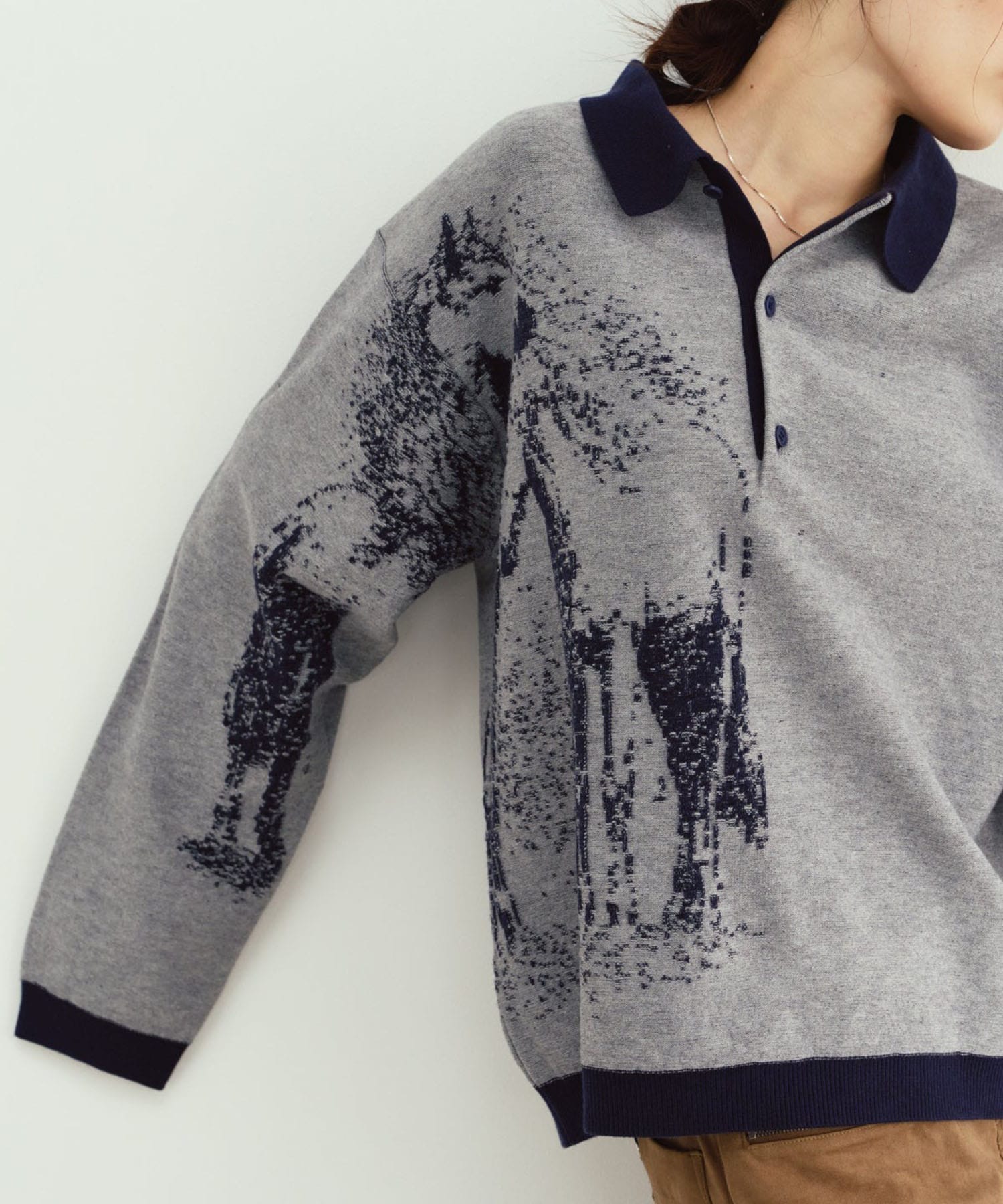 reversible jacquard polo knit Knuth Marf