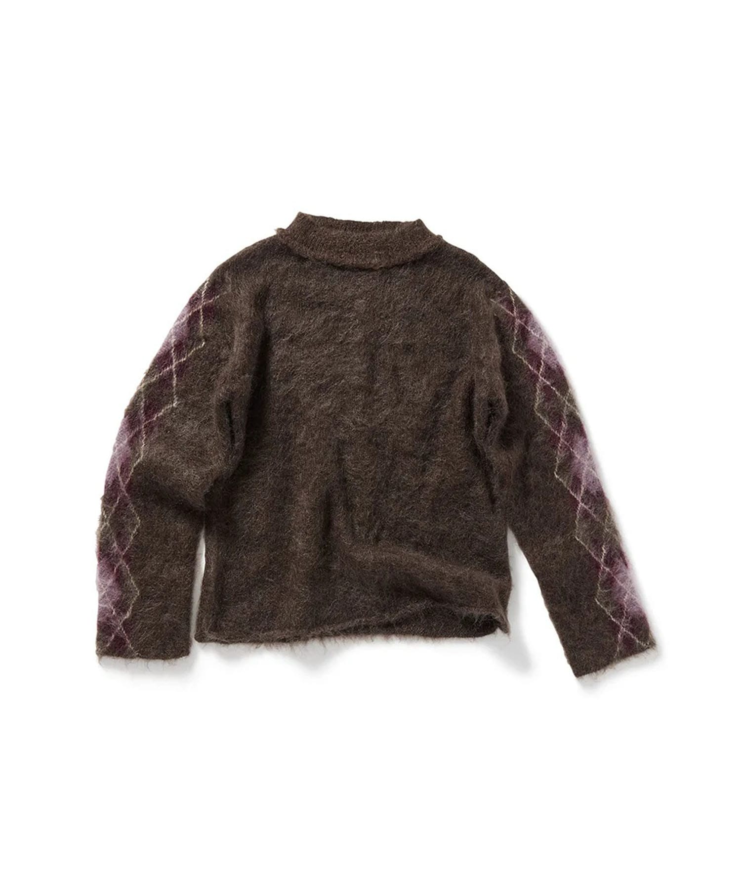 Argyle Line Knit Top PERVERZE