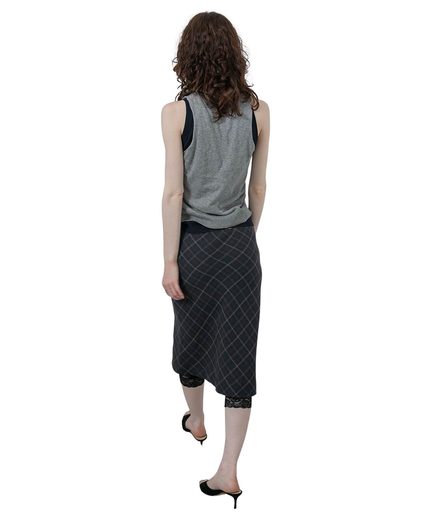 Eyelet Layerd Knit Top PERVERZE