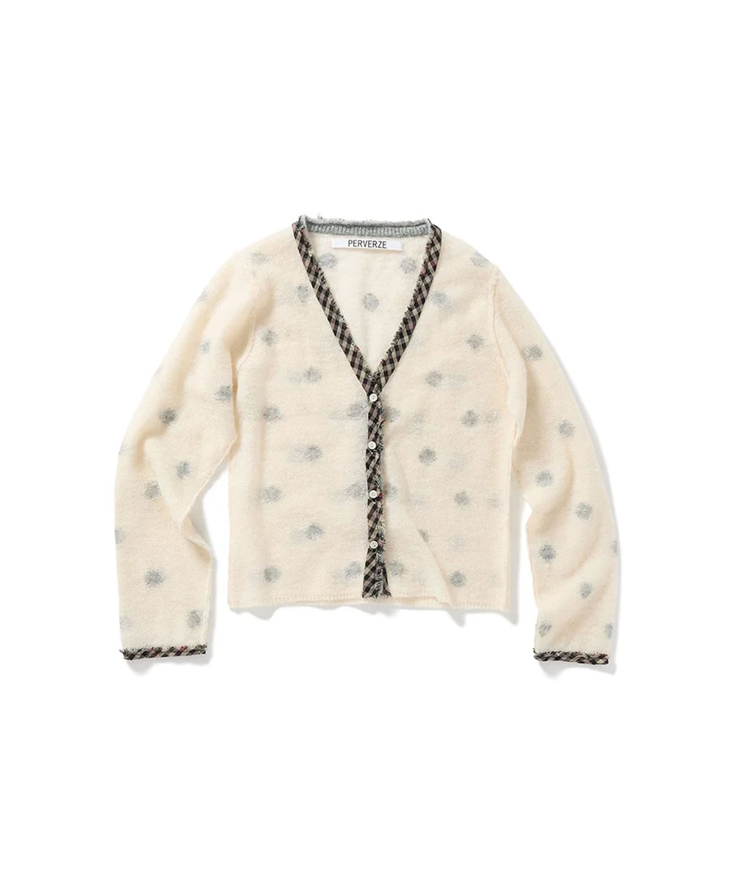 Jacquard Dot Knit Cardigan PERVERZE