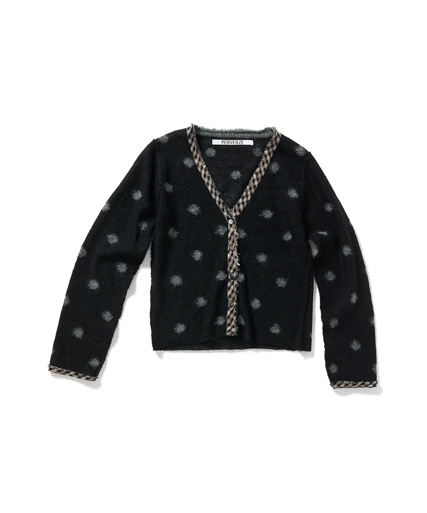 Jacquard Dot Knit Cardigan PERVERZE