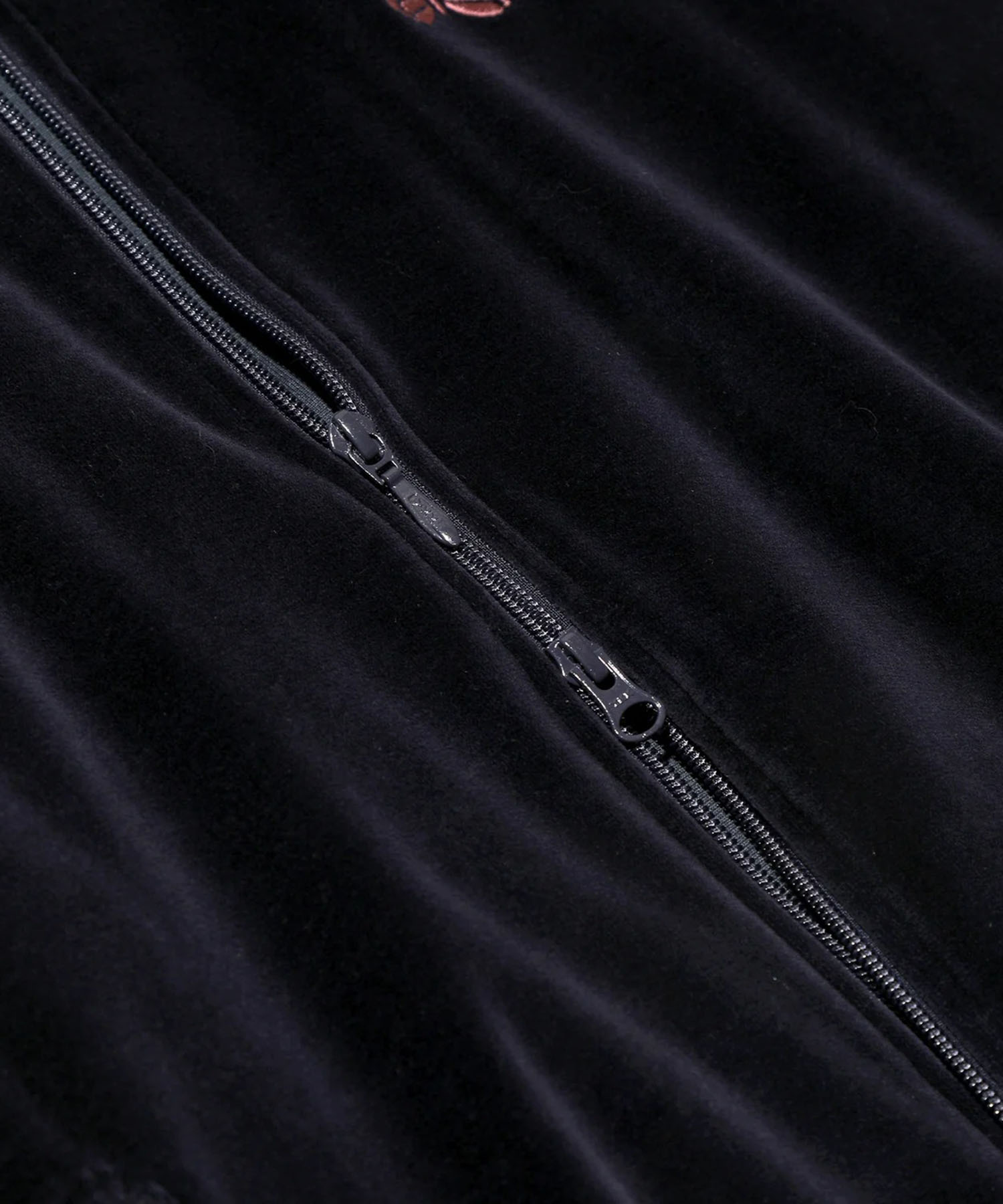 Rib Collar Track Jacket - C/PE Velour Needles