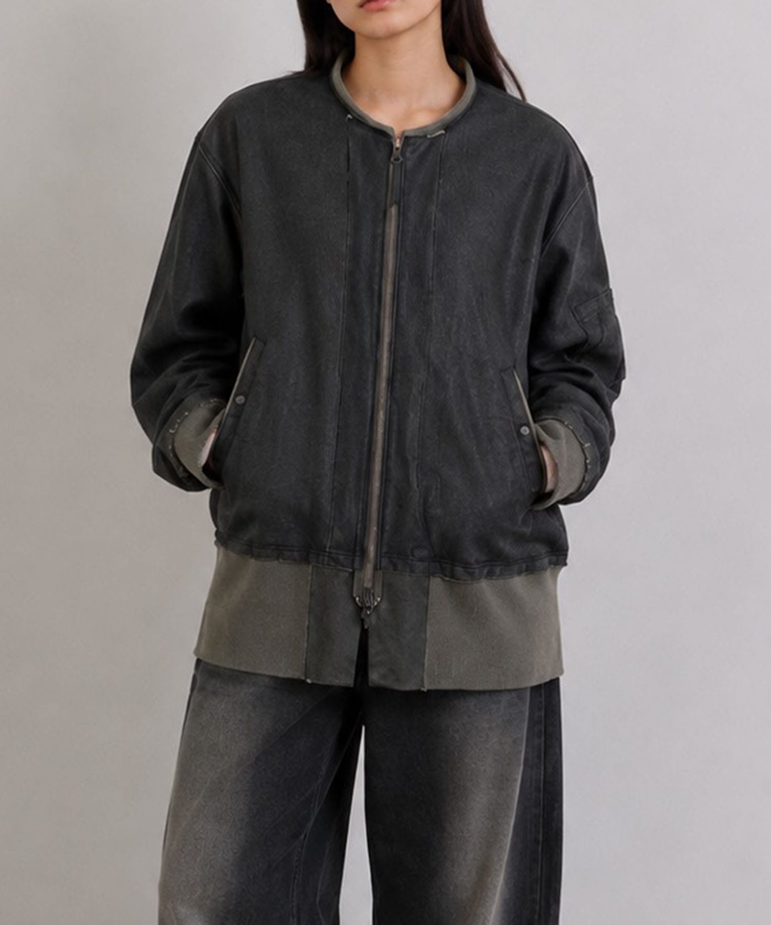 CRACK TERRY MILITARY BLOUSON ANTHEM A