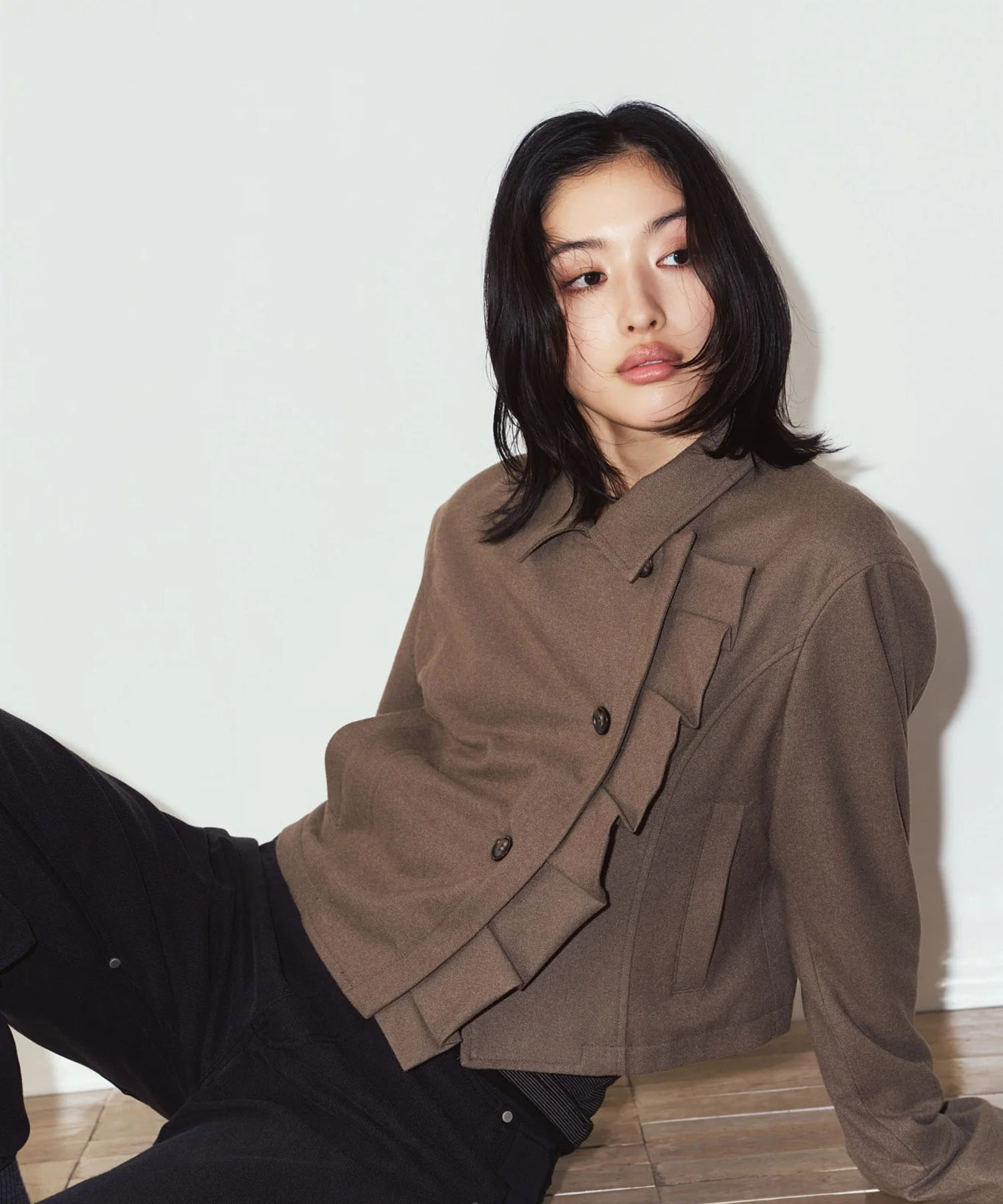 2way cropped frill jacket Knuth Marf