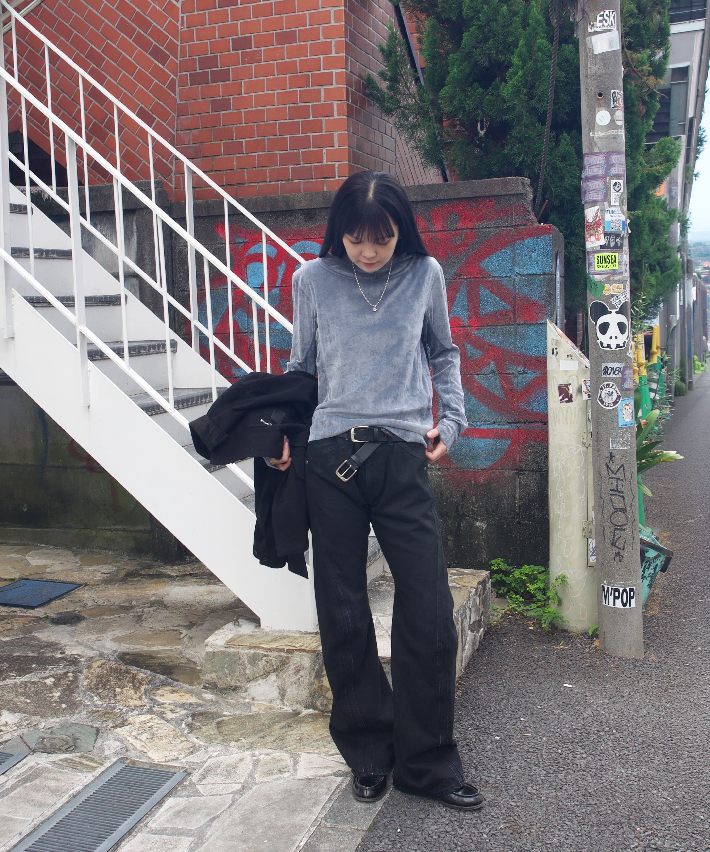 別注 DOUBLE LAYERED LONG SLEEVE T-SHIRT NVRFRGT