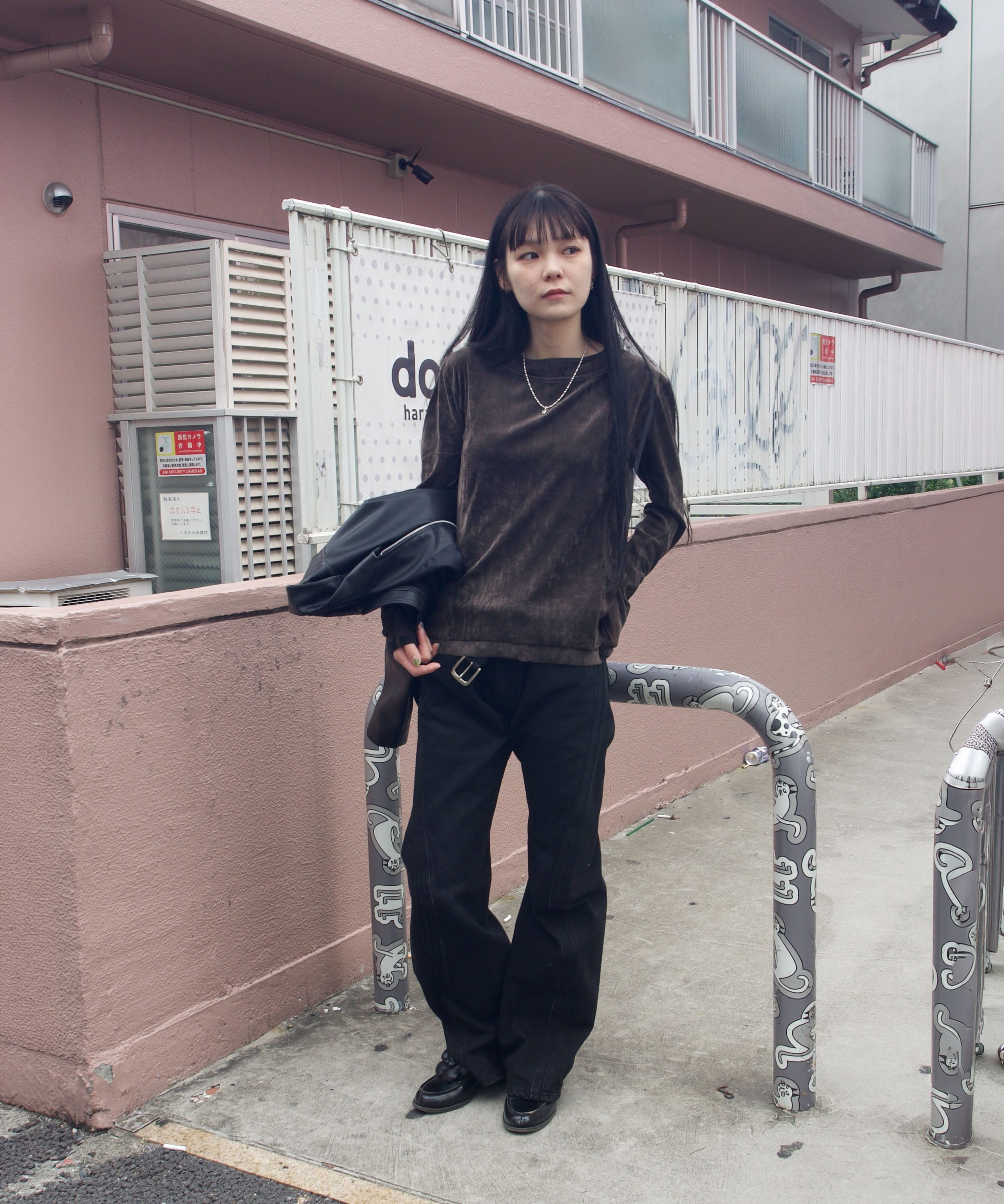 別注 DOUBLE LAYERED LONG SLEEVE T-SHIRT NVRFRGT