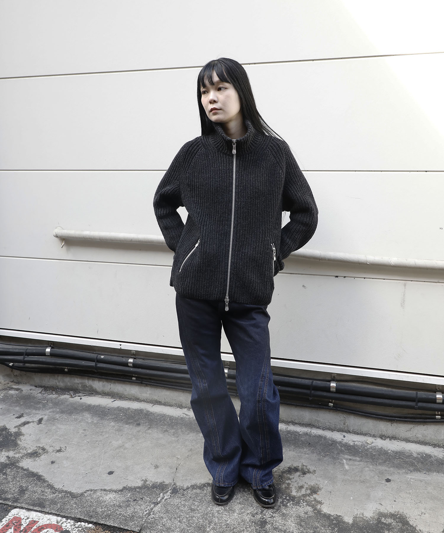 DRIVERS ZIP UP SWEATER NVRFRGT