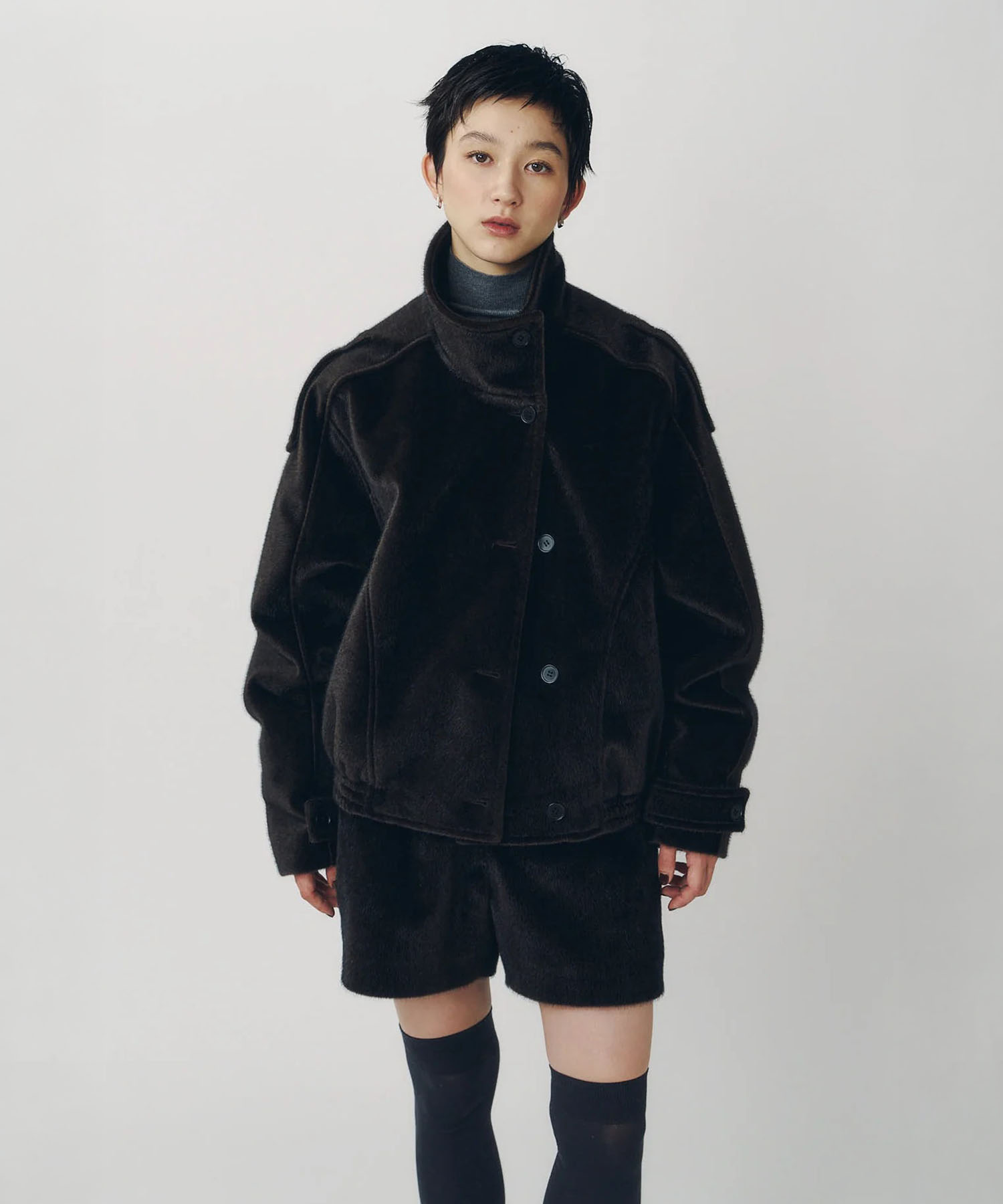 pony-like blouson(unisex)/darkbrown Knuth Marf